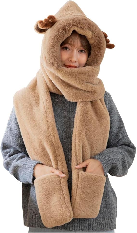 Amazon Co Jp マフラー レディース メンズ ラムウール100 秋冬 全12色 ストール ロングサイズ 無地 男女兼用 誕生日 クリスマス 記念日 プレゼント 贈り物 Babsully フード付マフラー もこもこ レディース ストール 帽子 マフラー 手袋 一体型 耳あて かわいい 秋冬