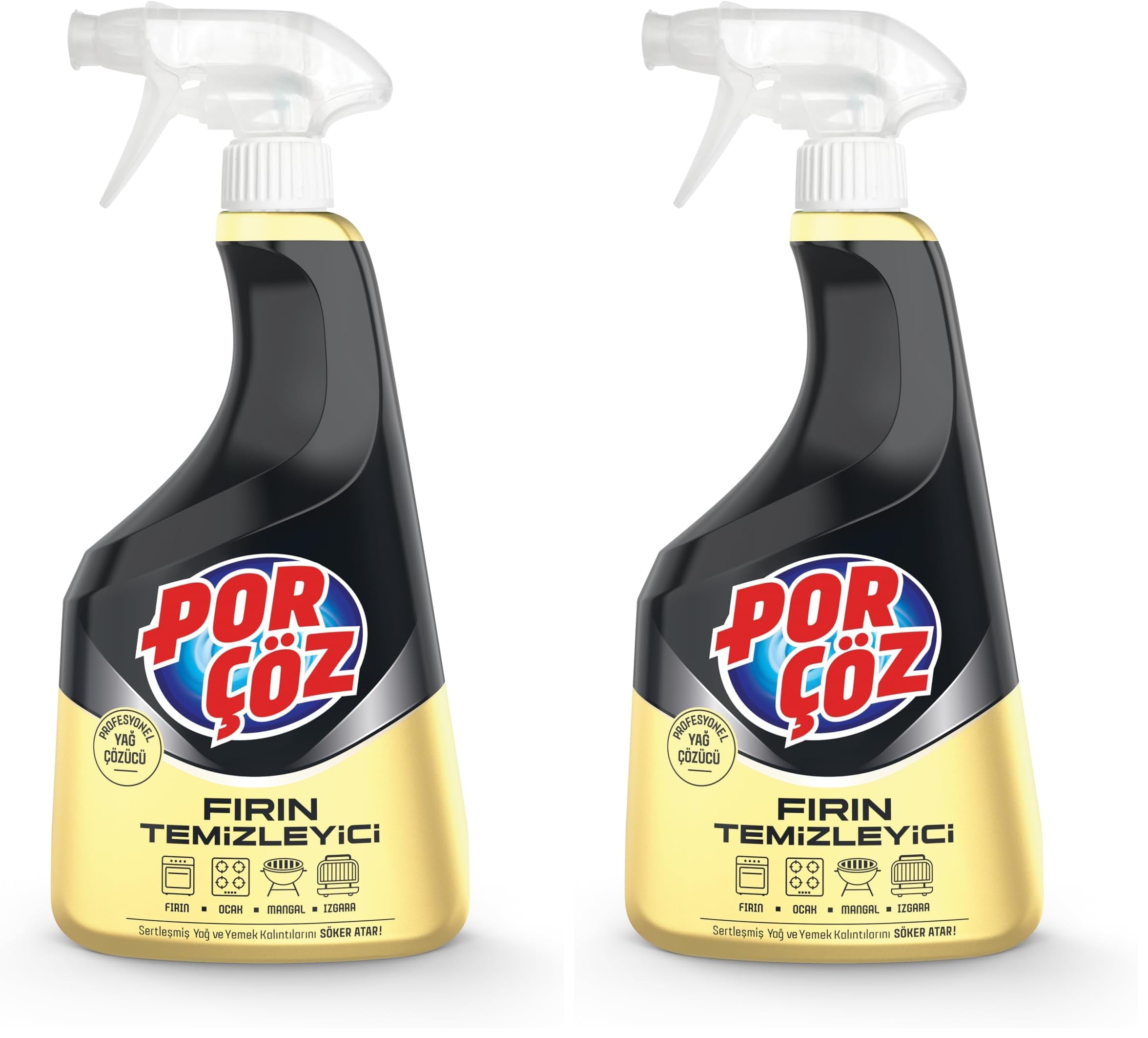 Porçöz Fırın Temizleyici Sprey 750 Ml (2 paketi)