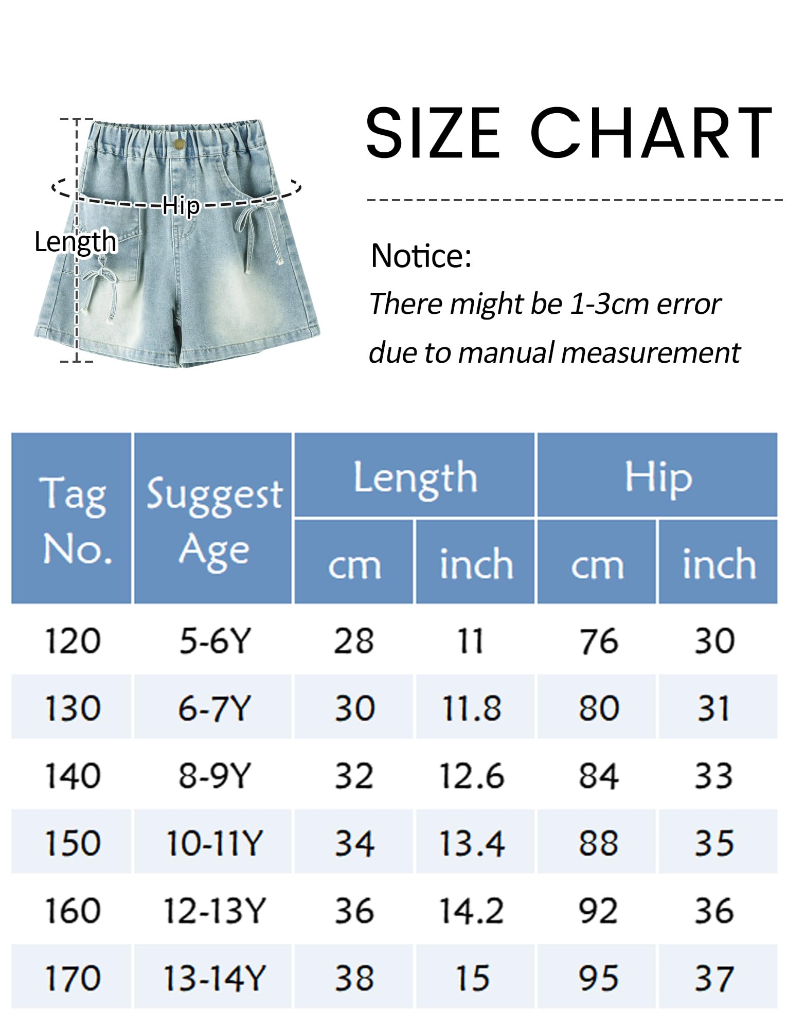 Happy Cherry Jeans Short Eté Fille Décontracté Bermudas Ados Fille Baggy Denim Shorts Y2K Coton Shorts