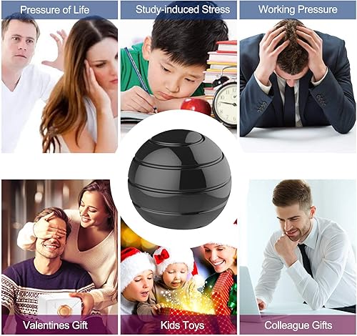 Miniatura 5 de Manzelun Kinetic juguete de escritorio, cuerpo completo ilusión óptica pelota Fidget Spinner, regalos para hombres, mujeres, niños