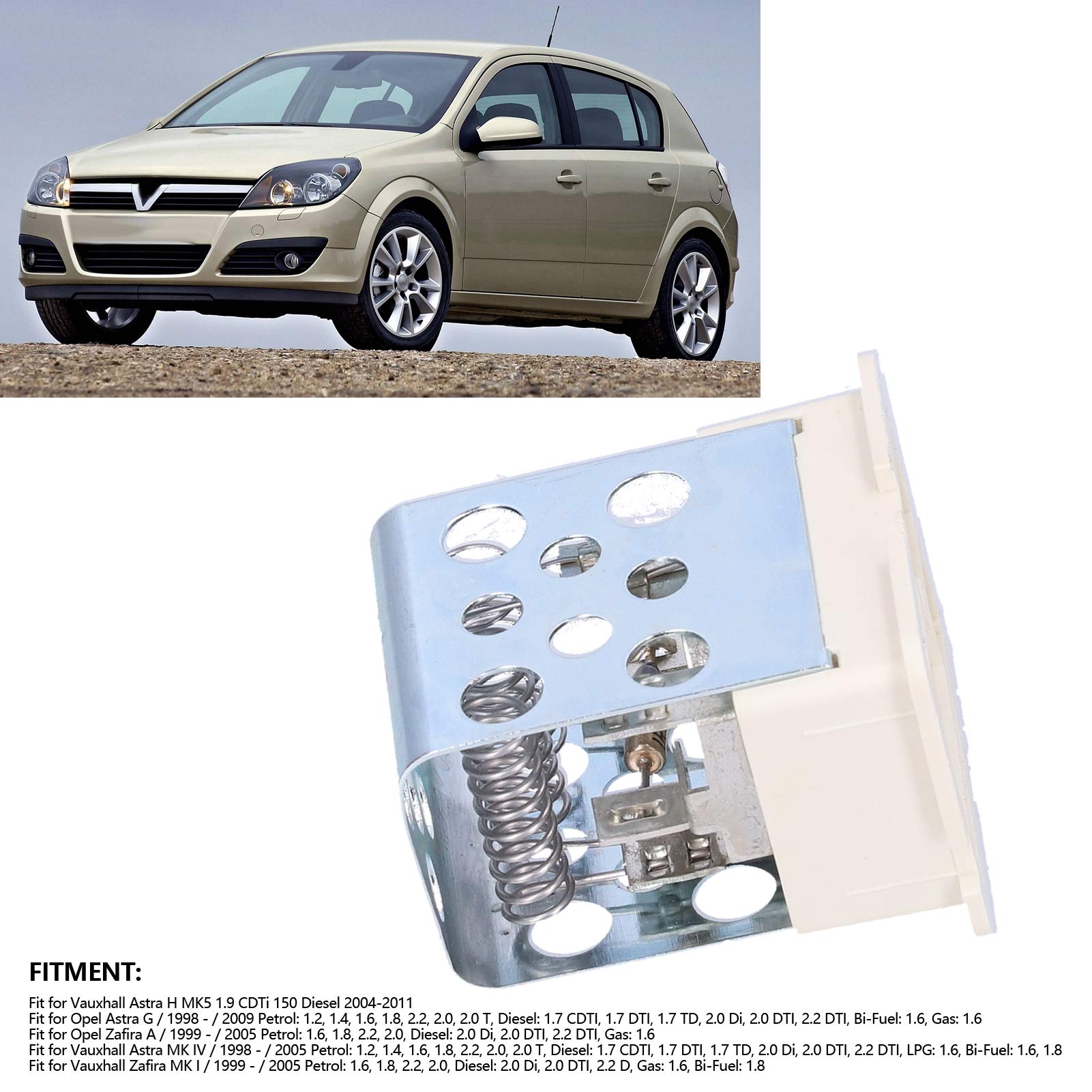 Blower Resistor, 93180051, 1845796, Blower Motor Blower Resistor 