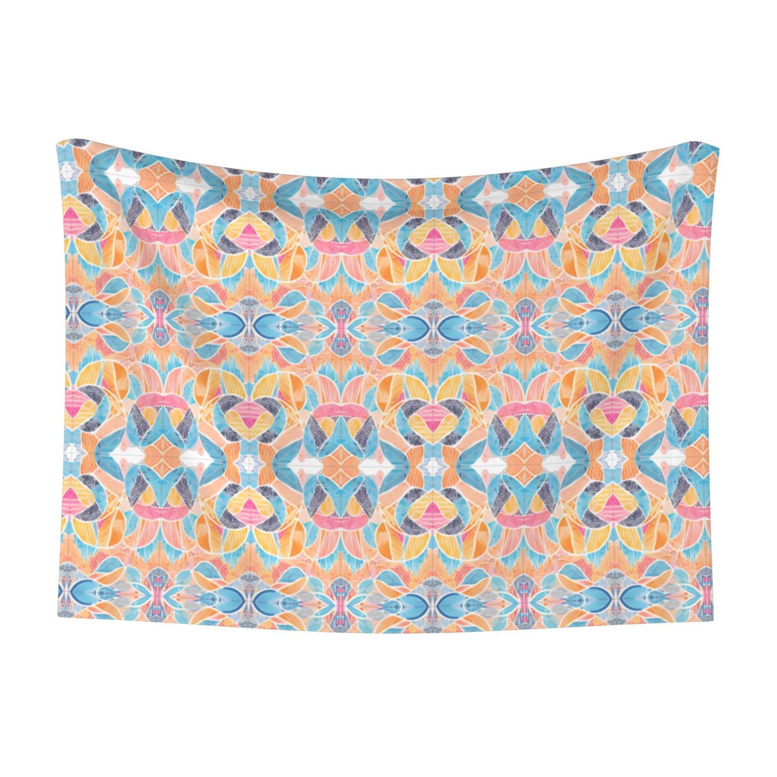 Mexican Otomi Animals Pet Blanket Soft Plush Bedding for Dogs Cats Comfortable Warm Cuddly Pet Mat with Velvet
