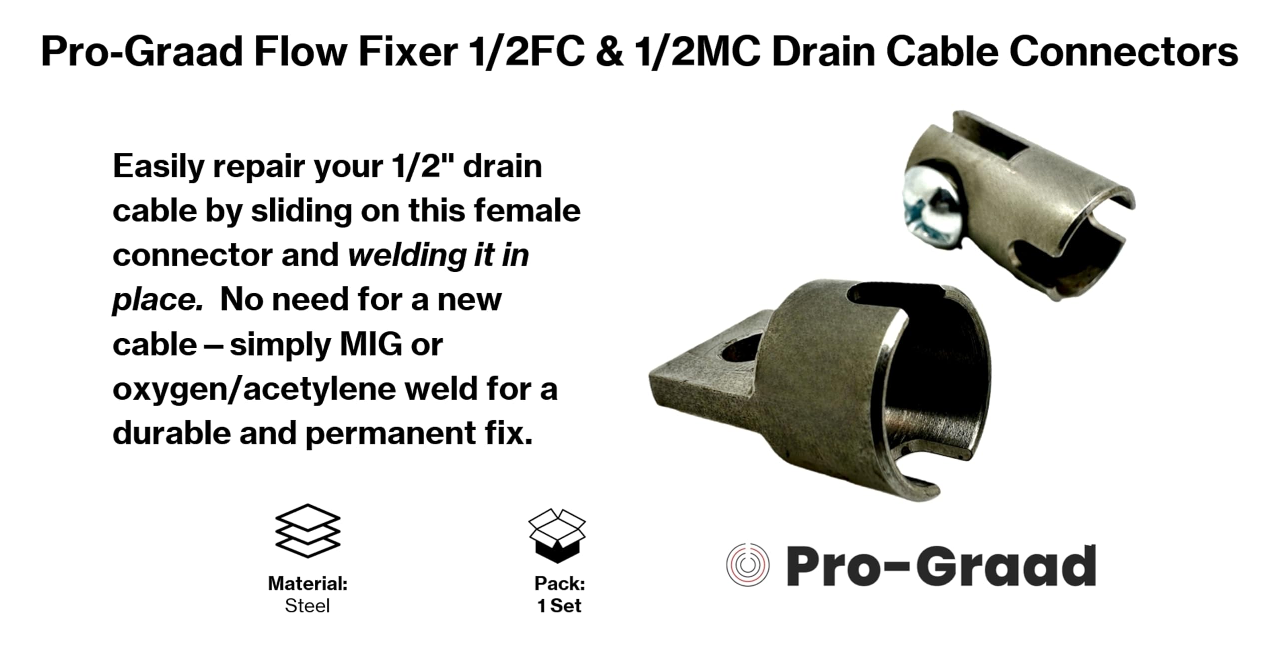Repair Drain Cables - Weld-On Cable Ends -3