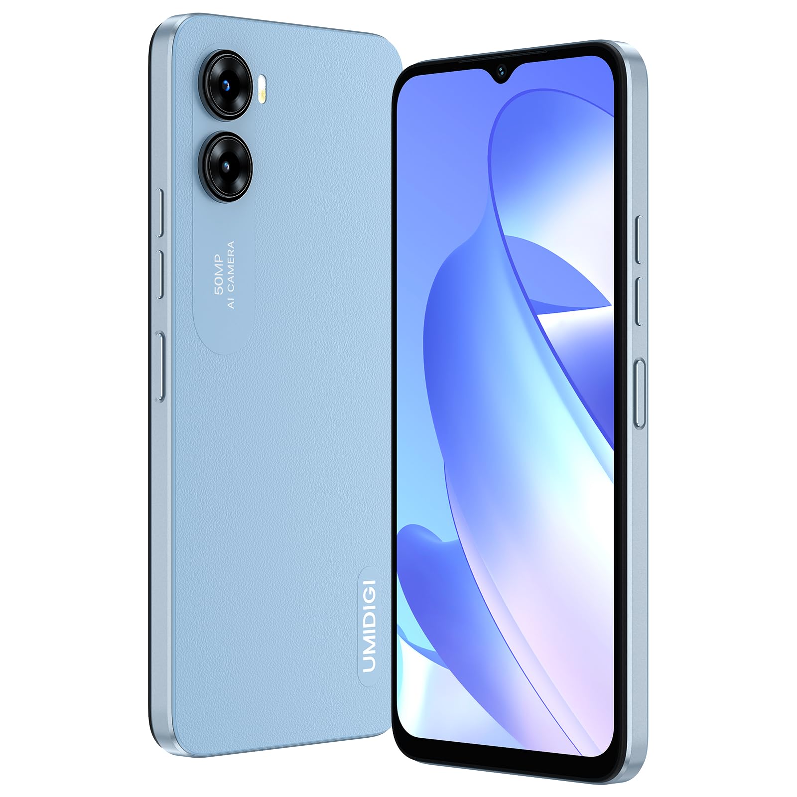 UMIDIGI Téléphone Portable Pas Cher, 6.6" FHD+ Ecran Smartphone, 14Go(8+6) RAM+128Go/SD 1To, Caméra 50MP, Batterie 5150mAh, Double 4G SIM, OTG/GPS/Face ID, Fingerprint, G3 Max