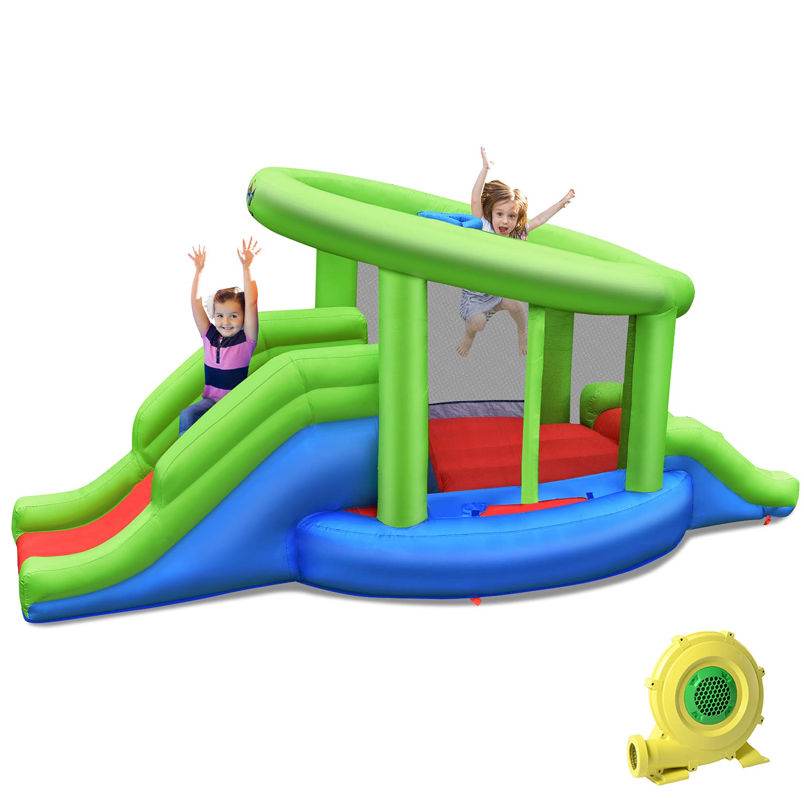 Buy GOFLAME Inflatable Bounce House, Kids Jumping Castle with Double