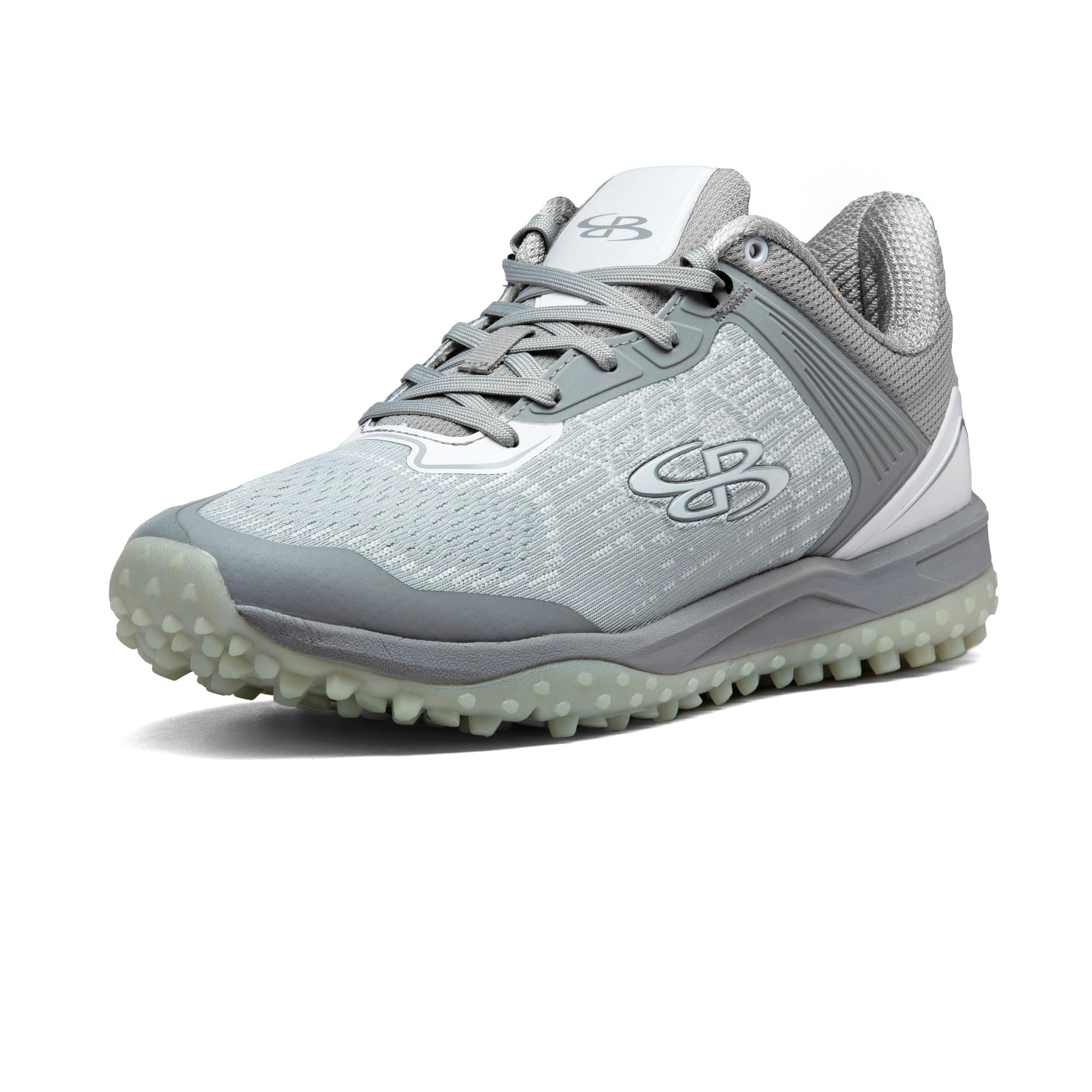 Boombah Viper Pureknit Women's Turf - Status - Gray/White - Size 10.5