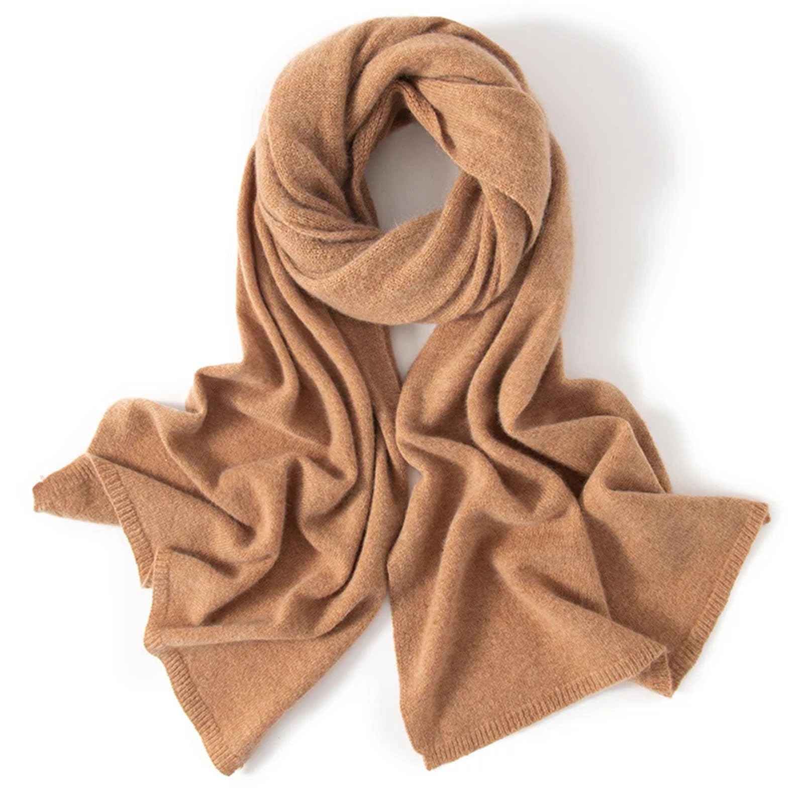 Donne che lavorano a maglia inverno autunno morbido caldo Laides solido cashmere sciarpe