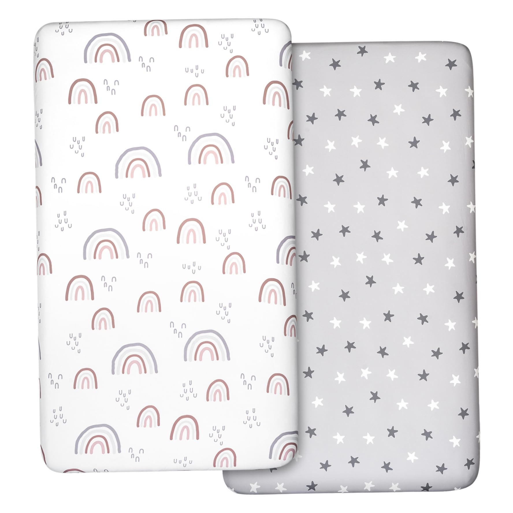 Draps de berceau bébé doux respirants avec bord élastique pour parc
