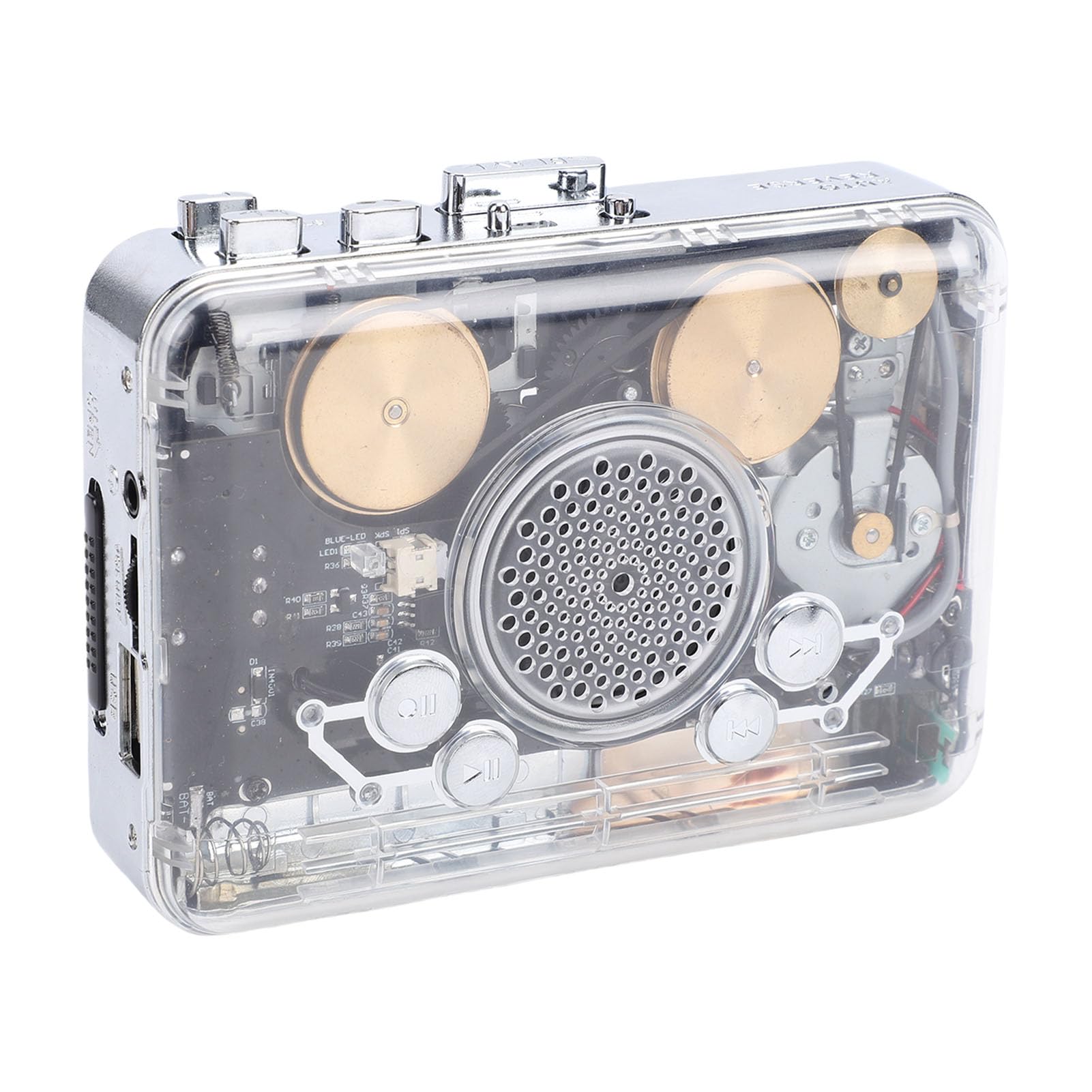 Portable Cassette Player with Headphones Speaker, Cassette to MP3 Converter USB Flash Drive Support, Dual Power Supply for Travel-image-40