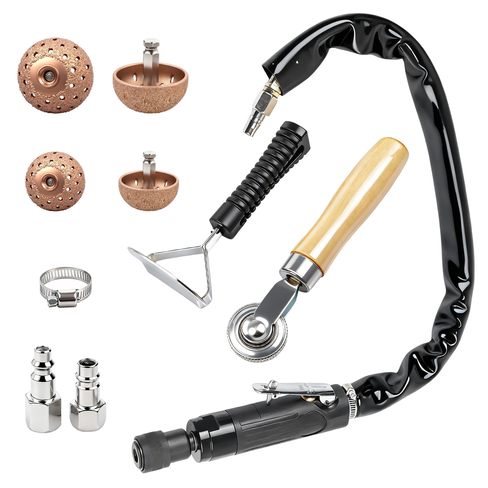 Kit d'outils de réparation de pneus avec tampon basse vitesse 2500 tr/min
