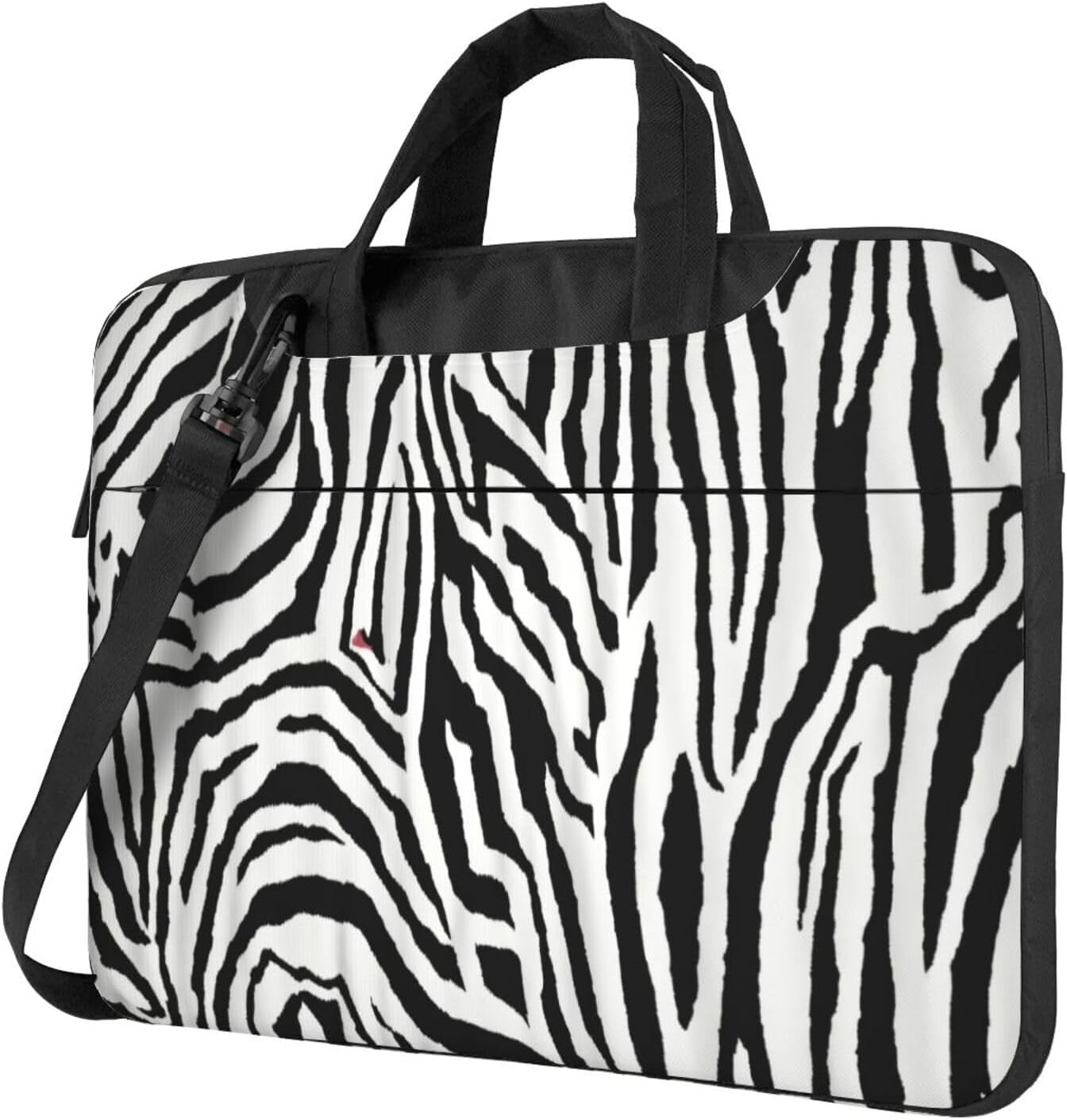 Zebra Print Print Laptop Shoulder Bag Messenger Bag Notebook with Accessories Pocket 13/14/15.6 inch