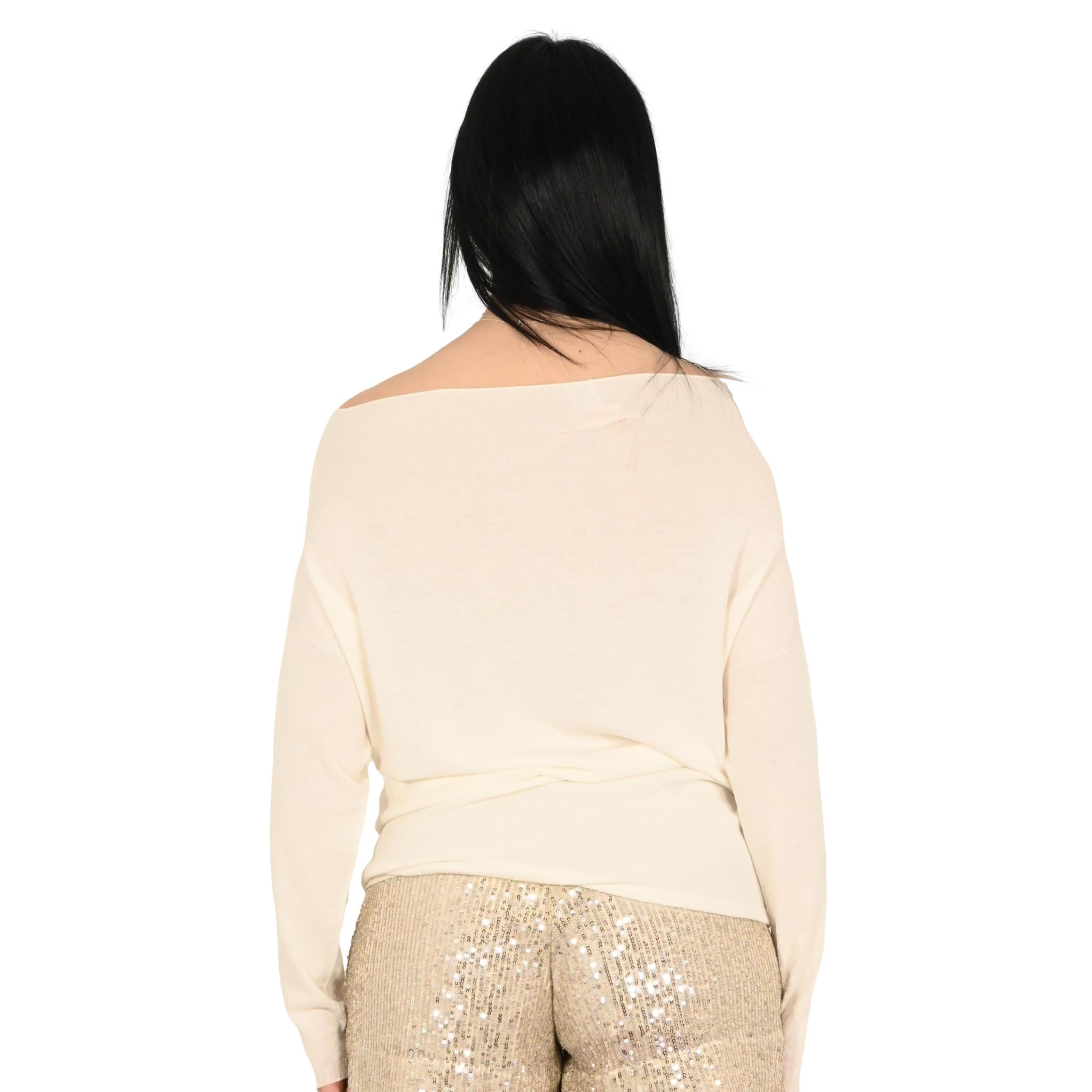 Kontatto maglia donna panna 3M1519C