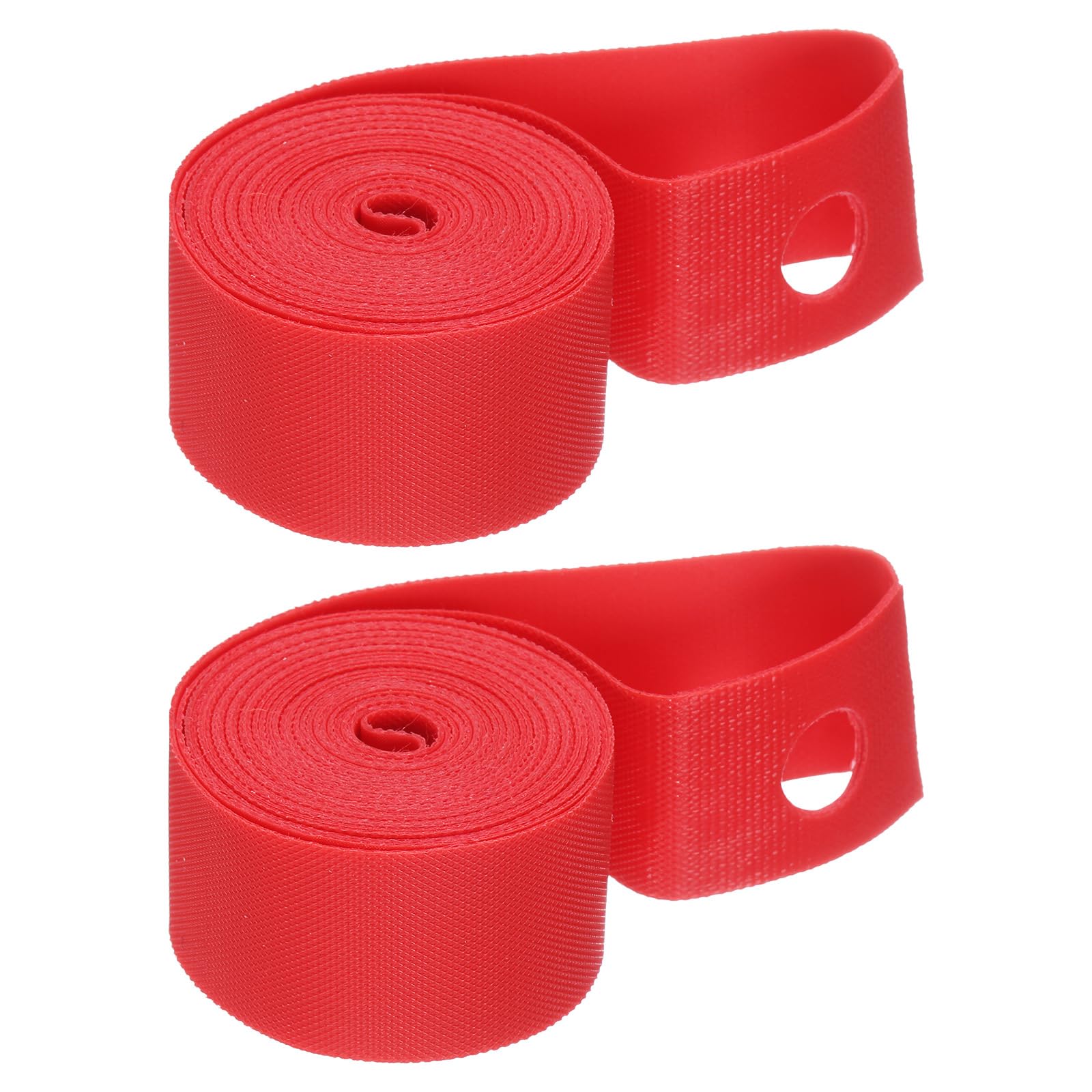 sourcing map 2pcs Bicycle Rim Strip for 27.5" Bike Tires Puncture Proof TPU Bicycle Inner Tube Flat Protector Tire Liner for Mountain and Road Bicycle, Red