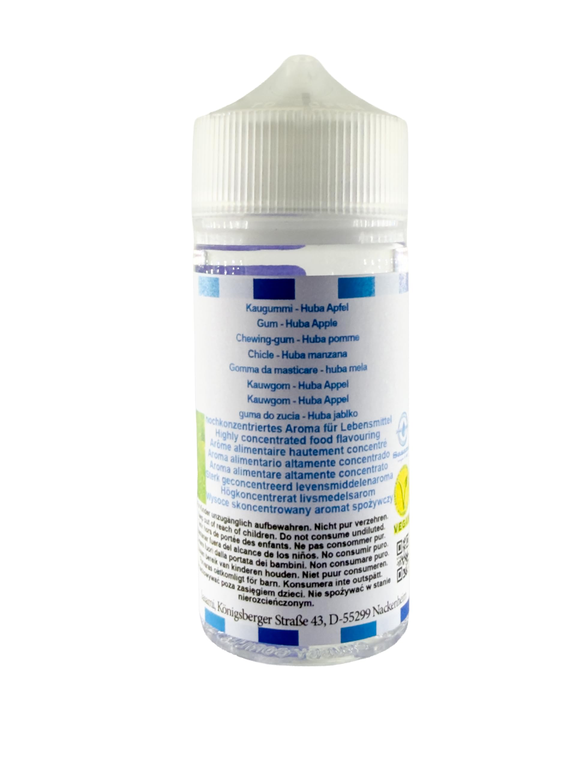 Kaugummi - Huba Apfel Aroma Konzentrat - Vegan - Sasami - 100ml