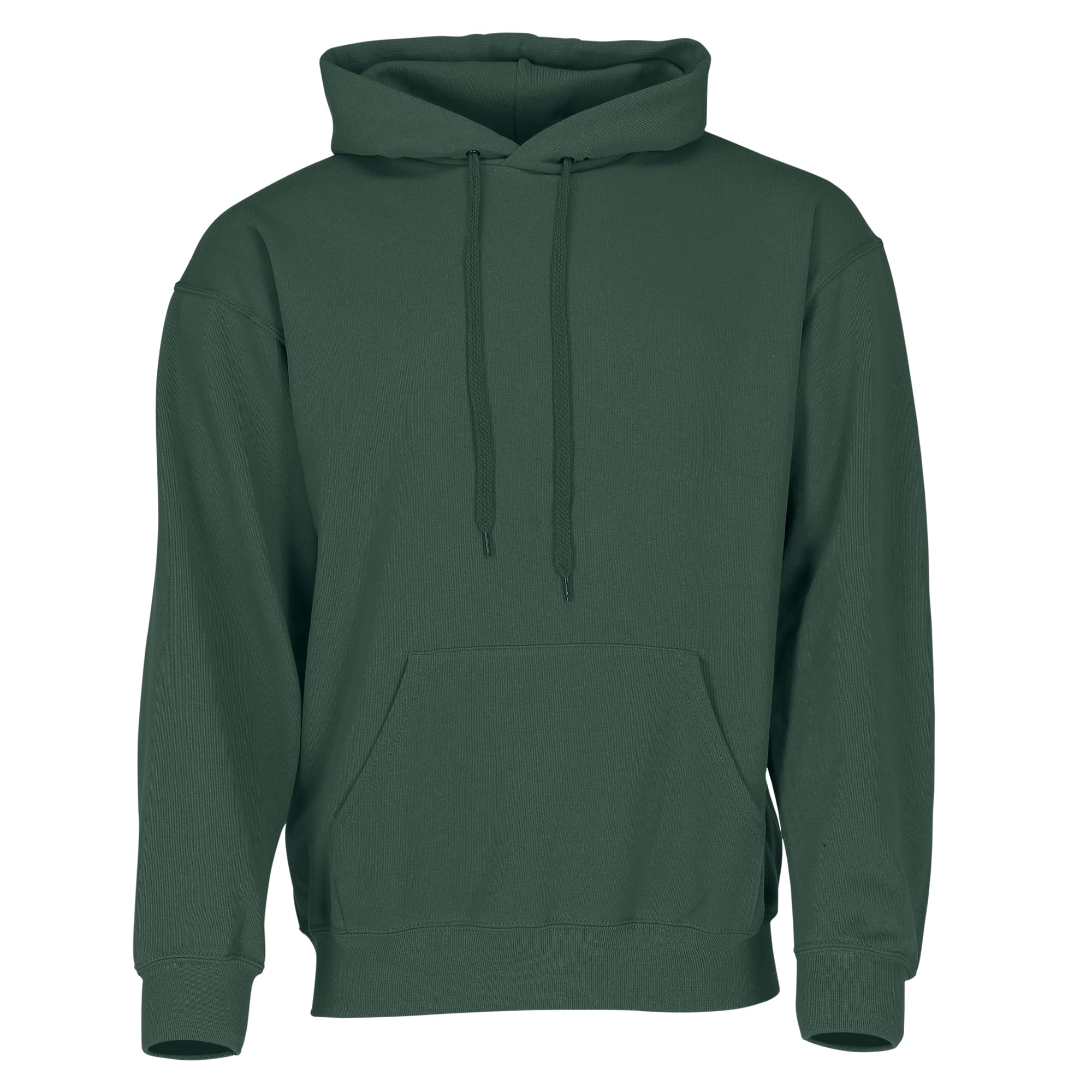 Fruit of the Loom Opaque Men's Hoodie Long / Regular Green bottle green Size:M