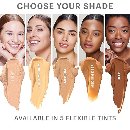 Miniatura 5 de Glo Skin Beauty Imprimación tintada sin aceite SPF 30, (profundo) 1.7 oz  Maquillaje mineral para cara, base base 4 en 1, cobertura transparente,