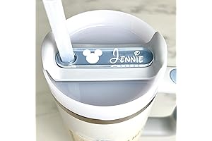 Personalized Stanle-y Tumbler Lid Topper - Engraved Name Plate
