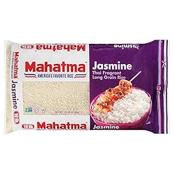 Mahatma Jasmine Rice, 10lb Bag of Rice, Thai, Indian, or Cambodian Fragrant Flavored Rice, Stovetop or Microwave Rice