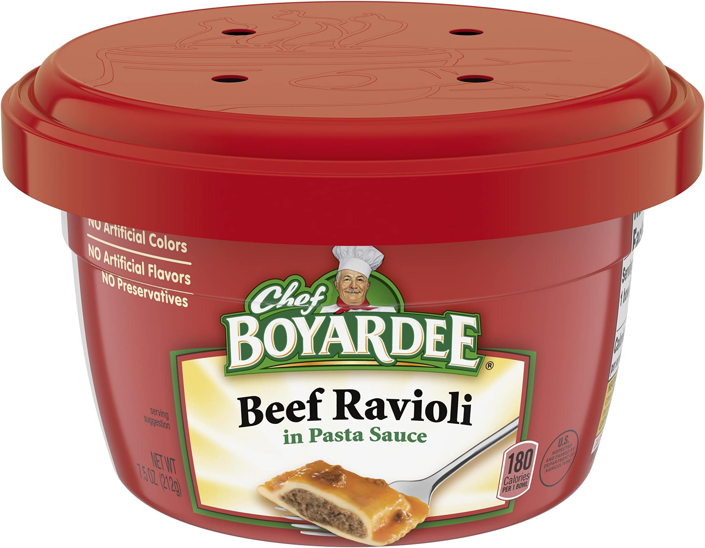 Beef in Tomato & Meat Sauce Ravioli, 7.5 Oz. (Pack of 12)(Best Choice)