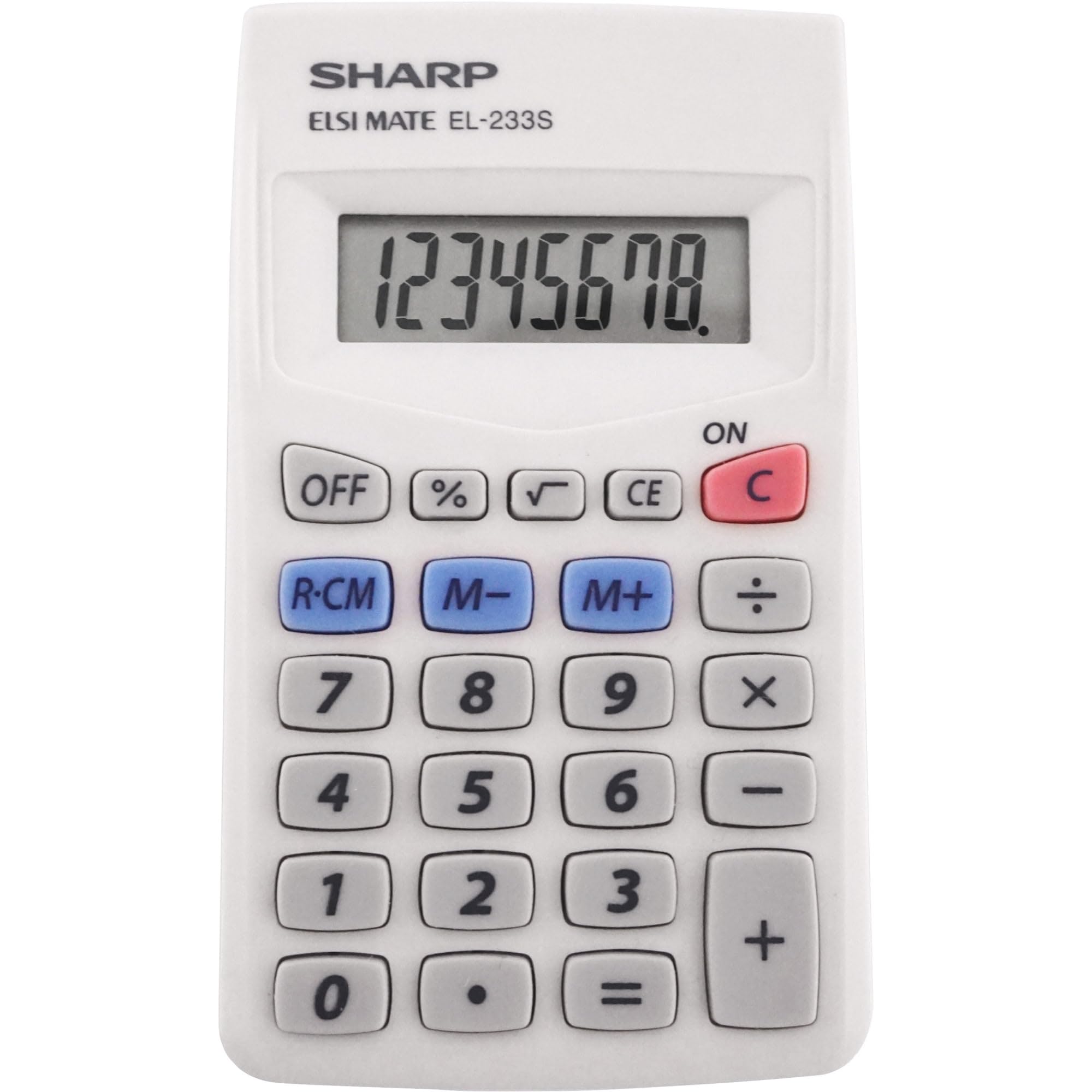 Sharp EL-233SB calcolatrice Scrivania Calcolatrice finanziaria Grigio - Calcolatrici (Ufficio, Calcolatrice finanziaria, 8 cifre, 1 linee, Batteria, Grigio)