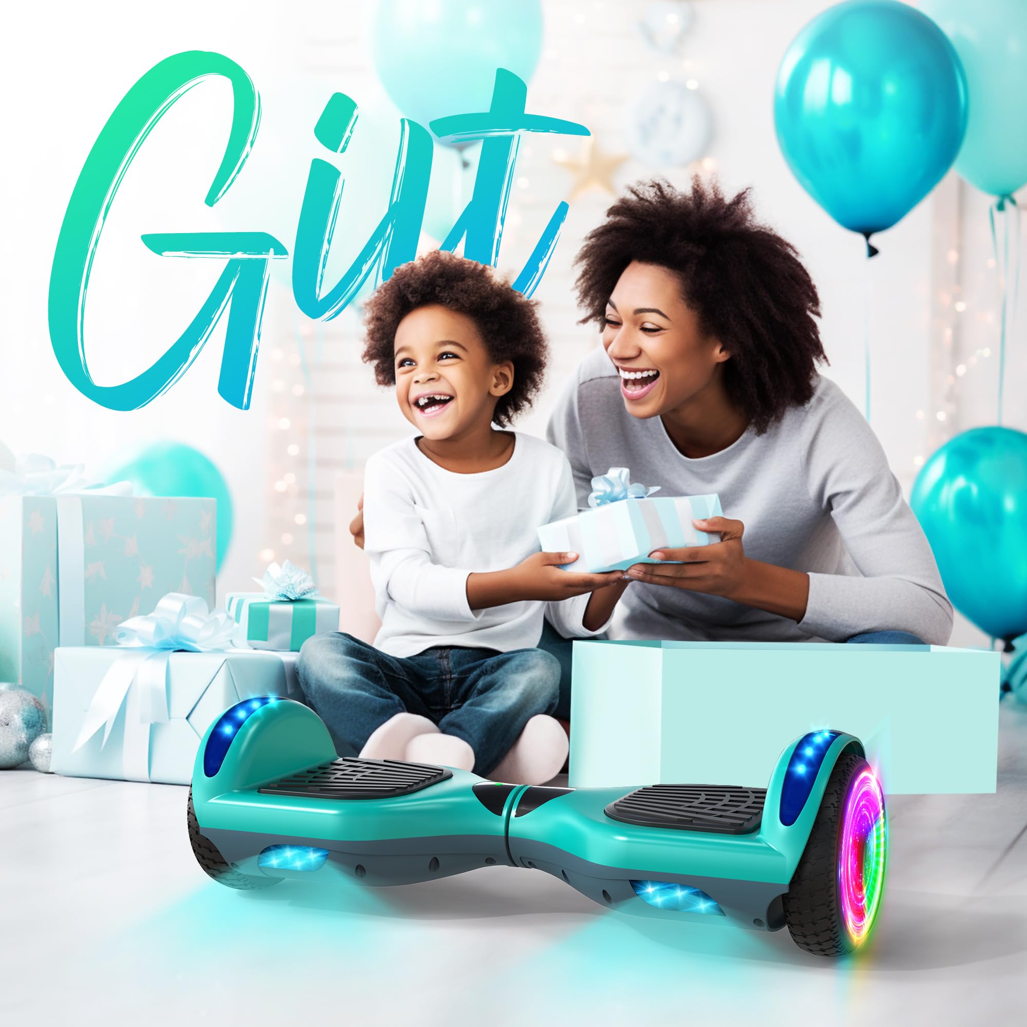 Gemischte Farbe Hoverboard, mit Bluetooth und bunten Lichtern Self Balancing Scooter
