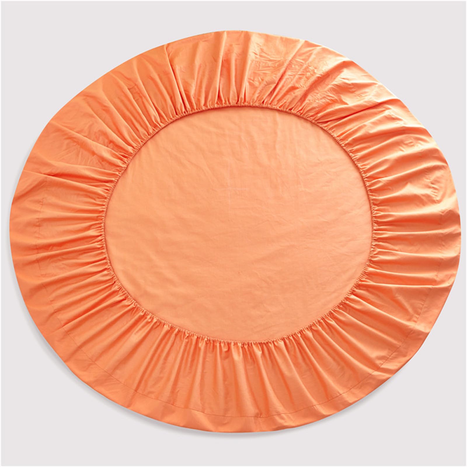 FANSU Lenzuola con Angoli Singolo Matrimoniale, Rotondo Lenzuolo sotto in Cotone Coprimaterasso Lenzuola Elasticizzati Lenzuolo profondità 25cm per