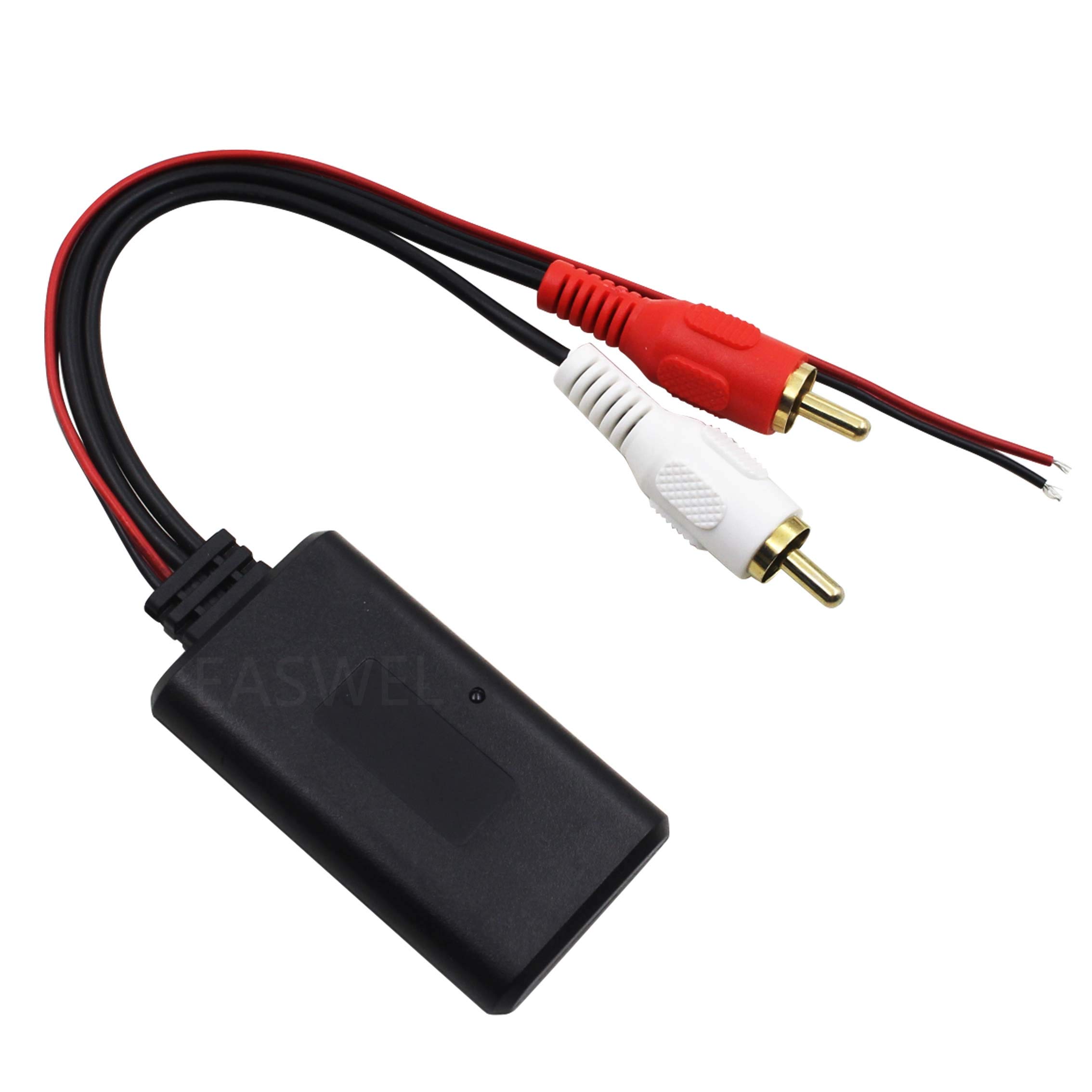 Car Bluetooth Receiver Module AUX-in Adapter for Vehicles with 2RCA Interface