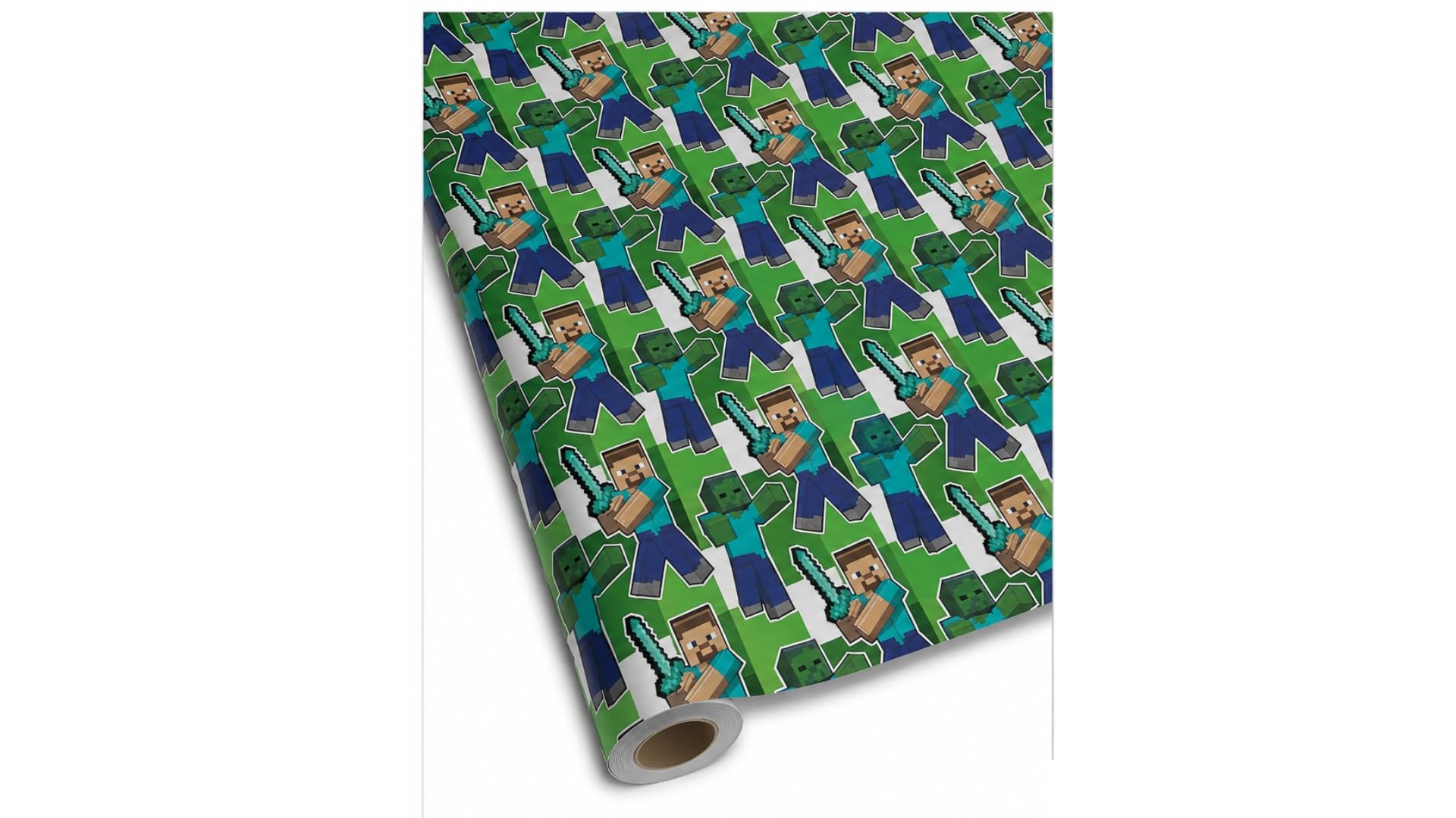 Birthday Wrapping Paper | Minecraft | 2m Roll Wrap | Kids Gift Wrap | Gaming