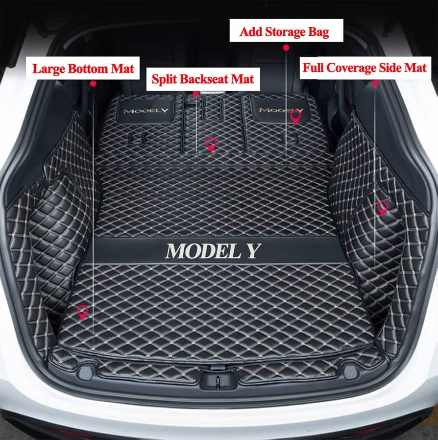 Amazon.co.jp: ZYCHUANGYING カーゴマット Tesla Model Y 5人