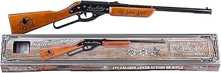 Annie Oakley Lil Sure Shot Lever-Action Spring Piston BB Rifle with Hardwood Custom Embossed Stock