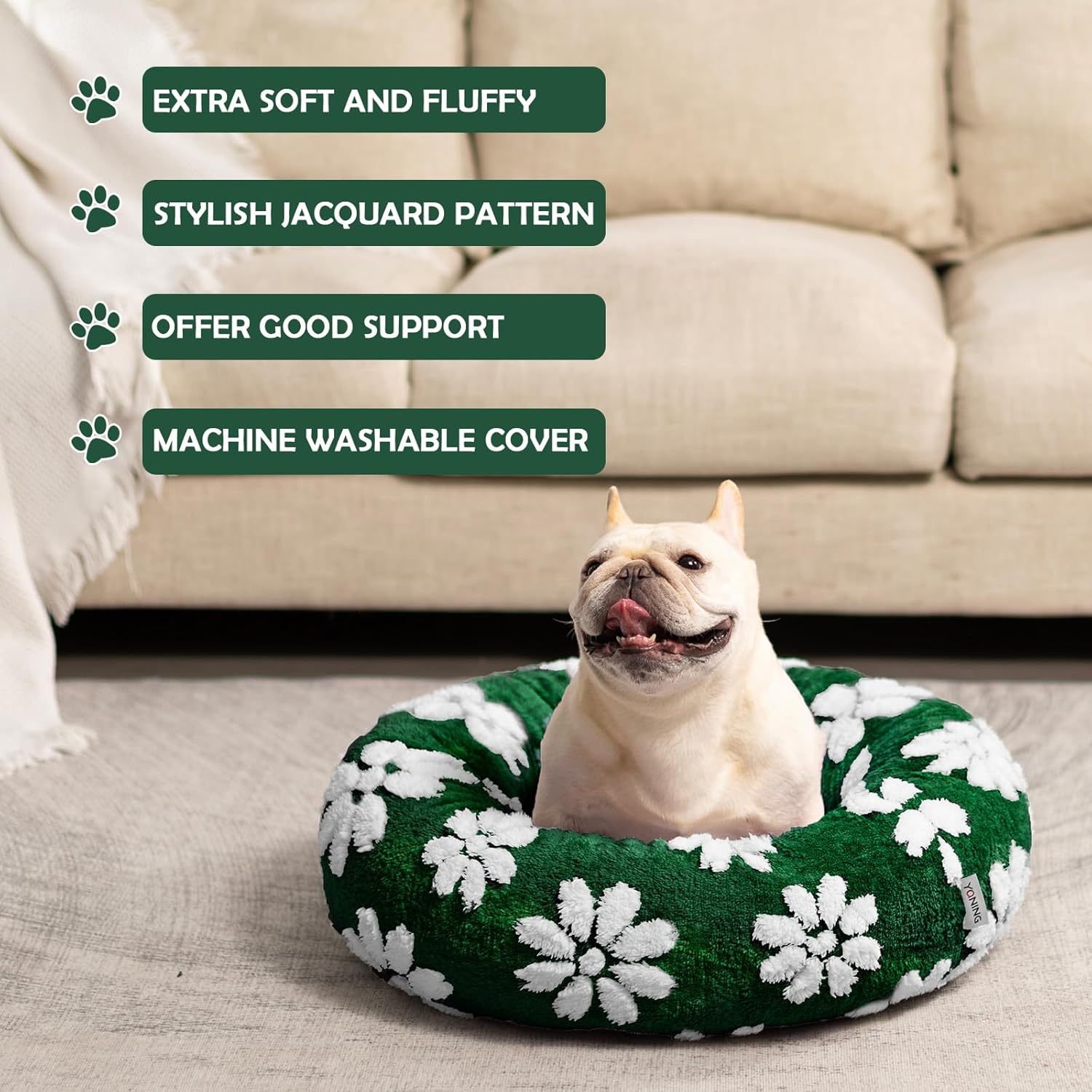 Cozy Retreat: The Ultimate Donut Dog Bed for Small Pets!