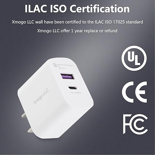 Miniatura 5 de Cargador rápido USB C para iPad, cargador iPhone 15, adaptador de corriente de 20 W para iPad 10th  iPad Pro 11 pulgadas 12.9 pulgadas  iPad Mini 6