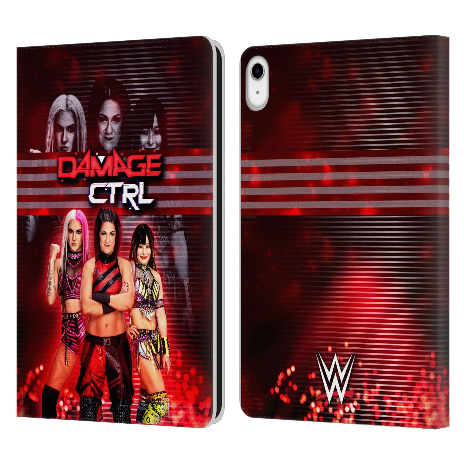 Head Case Designs Officially Licensed WWE Bayley, Dakota Kai, Iyo Sky Damage CTRL Leather Book Wallet Case Cover Compatible with Apple iPad 10.9 (2022)