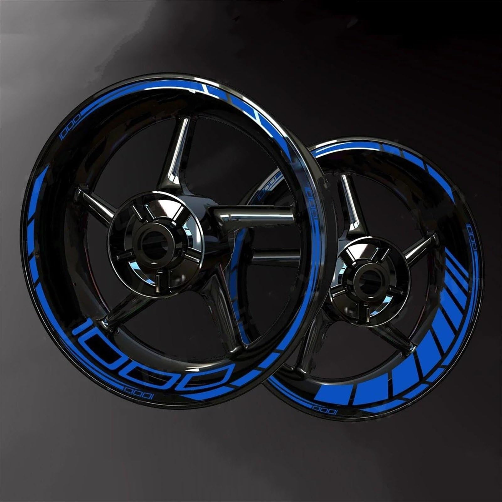 Wheel Stickers Motorcycle Reflective Wheel Decal for for Z1000 for Z 1000 Rim Stripe Decals Waterproof Hub Stickers Rim Reflective Decal