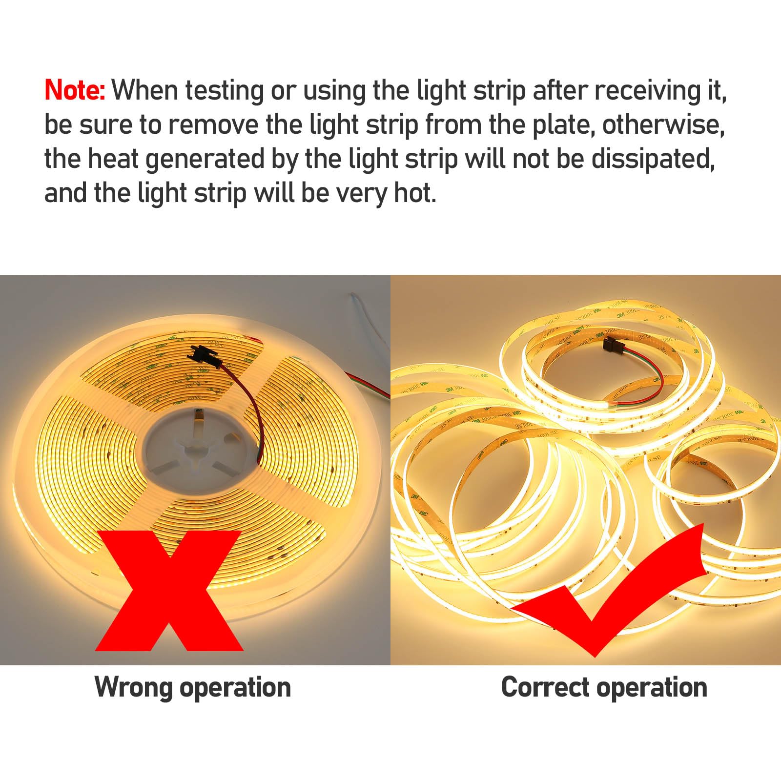 GOMING Taśma LED COB CCT WS2811 IC 24V 10M 2700-6500K Efekty Płynącej Wody CRI 93+ 576LED/M 10+10W/M IP20 Nie Wodoodporny Taśmą LED dla DIY Dekoracja Domu(Zasilacz i Kontroler nie są Dołączone)