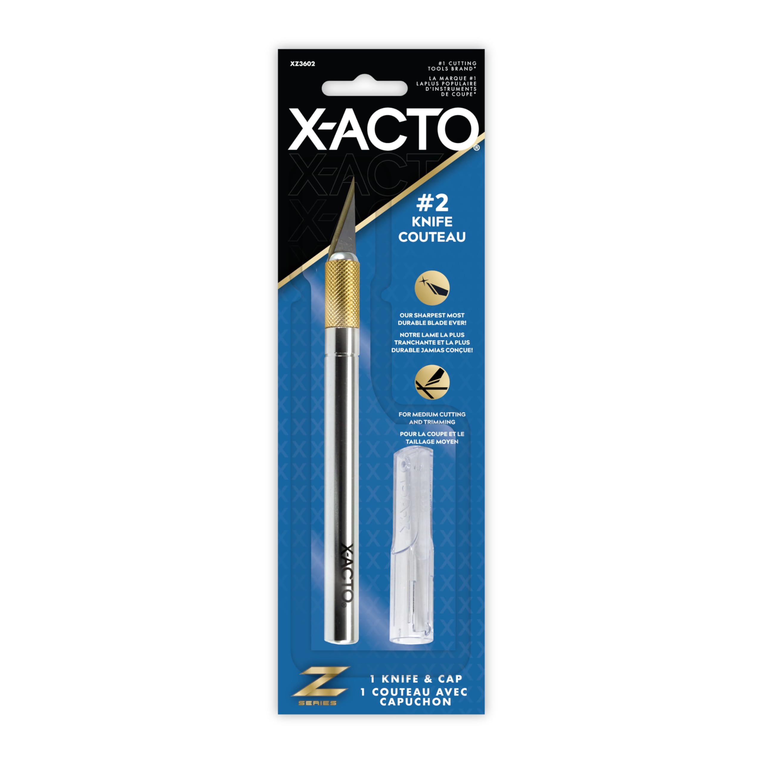 X-ACTO Z-Series #2 Precision Knife with Cap - Sharp, Durable, For Cutting and Trimming