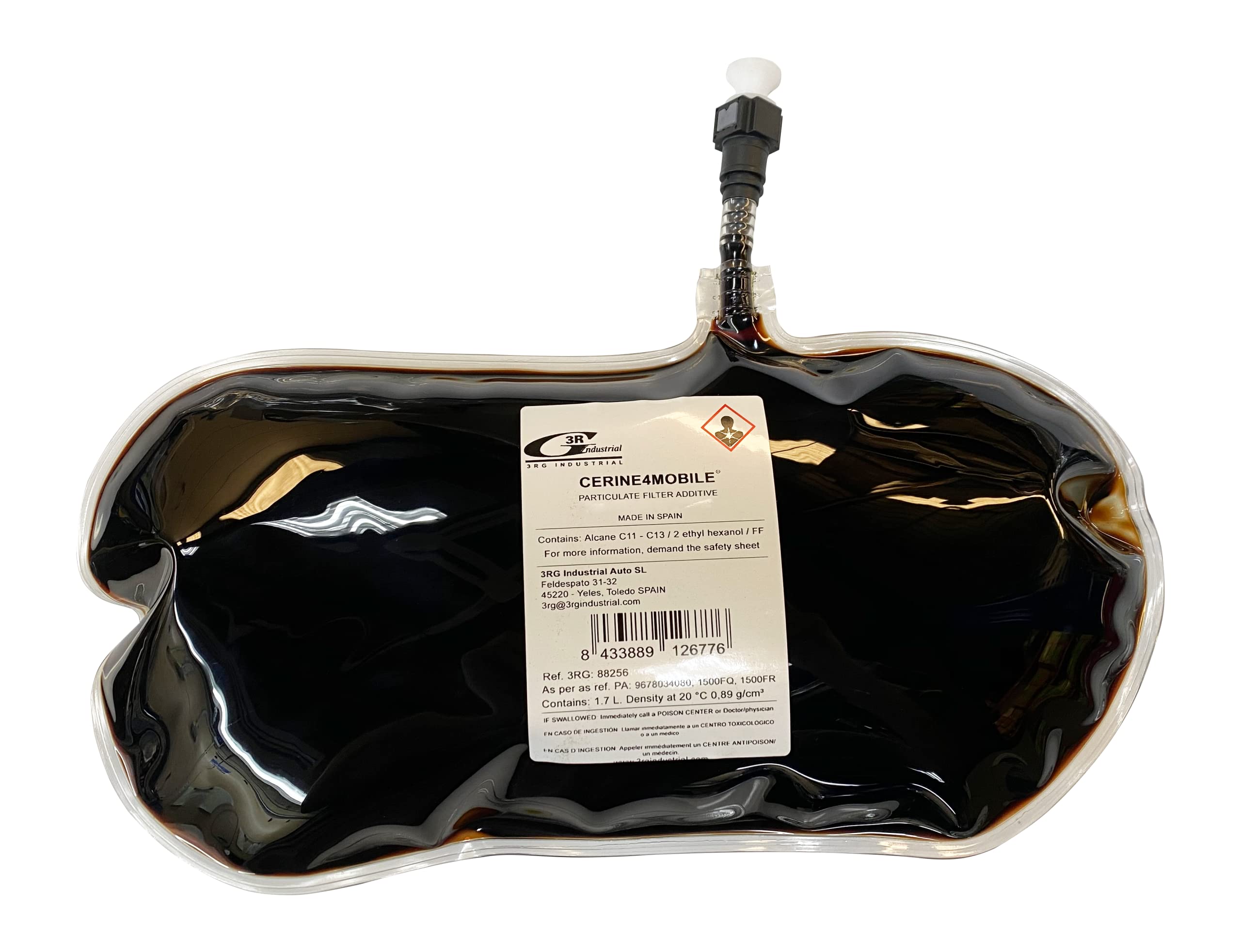 3RG INDUSTRIAL - Bolsa Aditivo para Filtro Particulas Gasolina FAP Motores PSA - Limpiador DPF Cleaner - Cerina Cerine - Depositos de Bolsa Flexible (OEM: 9678034080, 1500PQ, 1500FR - 1,7L)