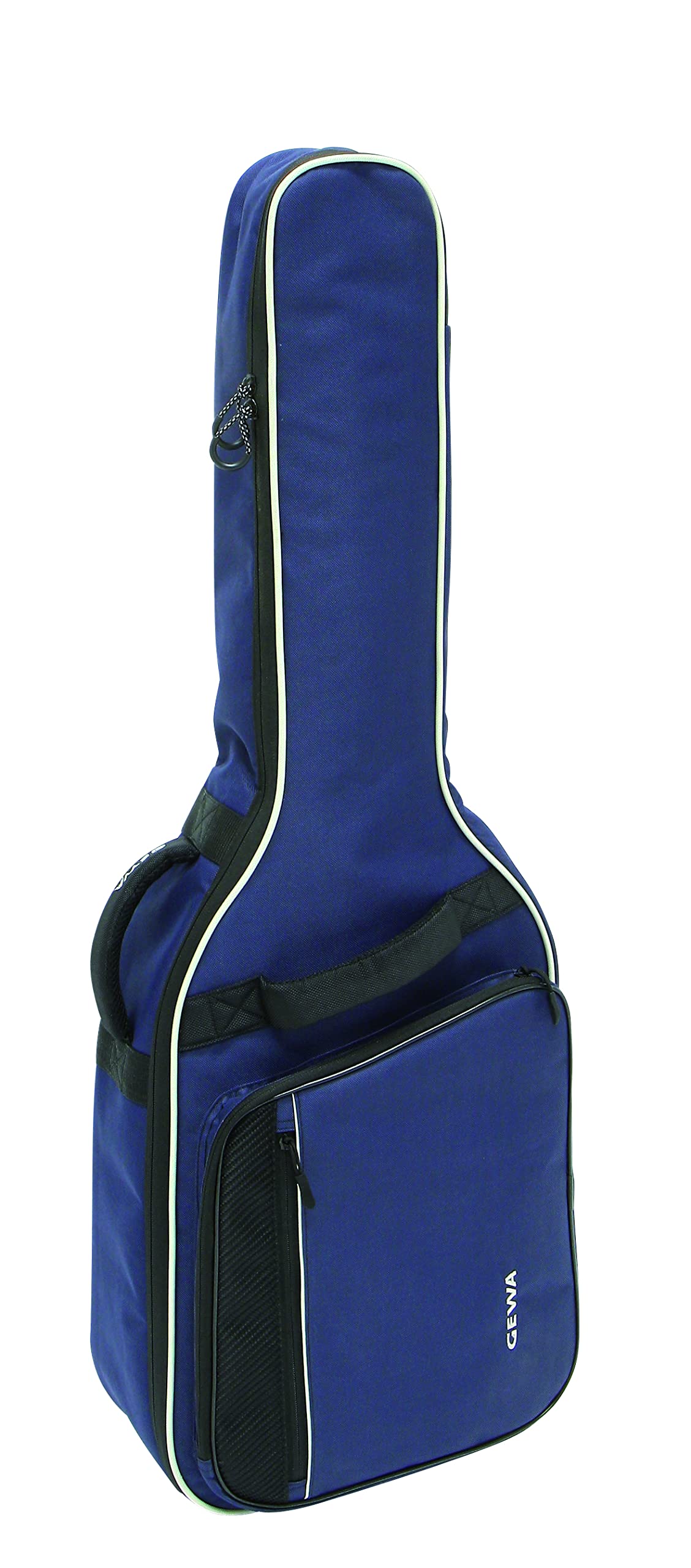 GEWA Guitar Gig Bag Economy 12mm para guitarra clásica 3/4 - 7/8, azul (resistente al desgarro y al agua, acolchado 12mm, lujosas correas de mochila, gran compartimento para accesorios) 212111