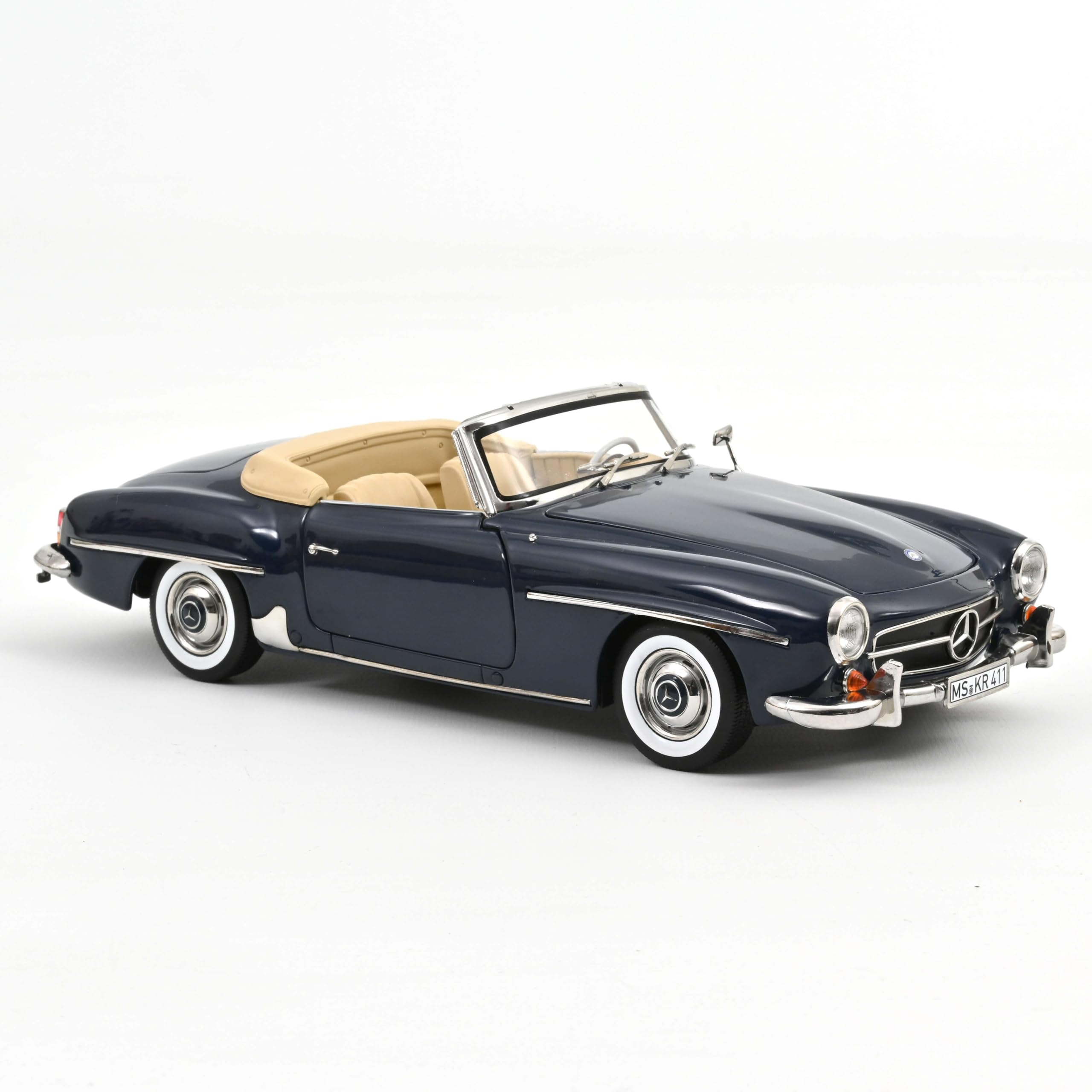 Mercedes-Benz 190 SL 1957 Bleu Moyen 1/18