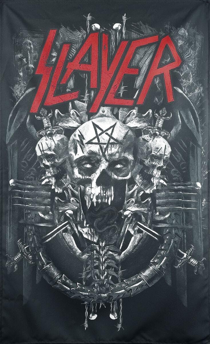 Official Slayer 'Demonic Admat' Band Logo T-Shirt - Unisex Black Tee