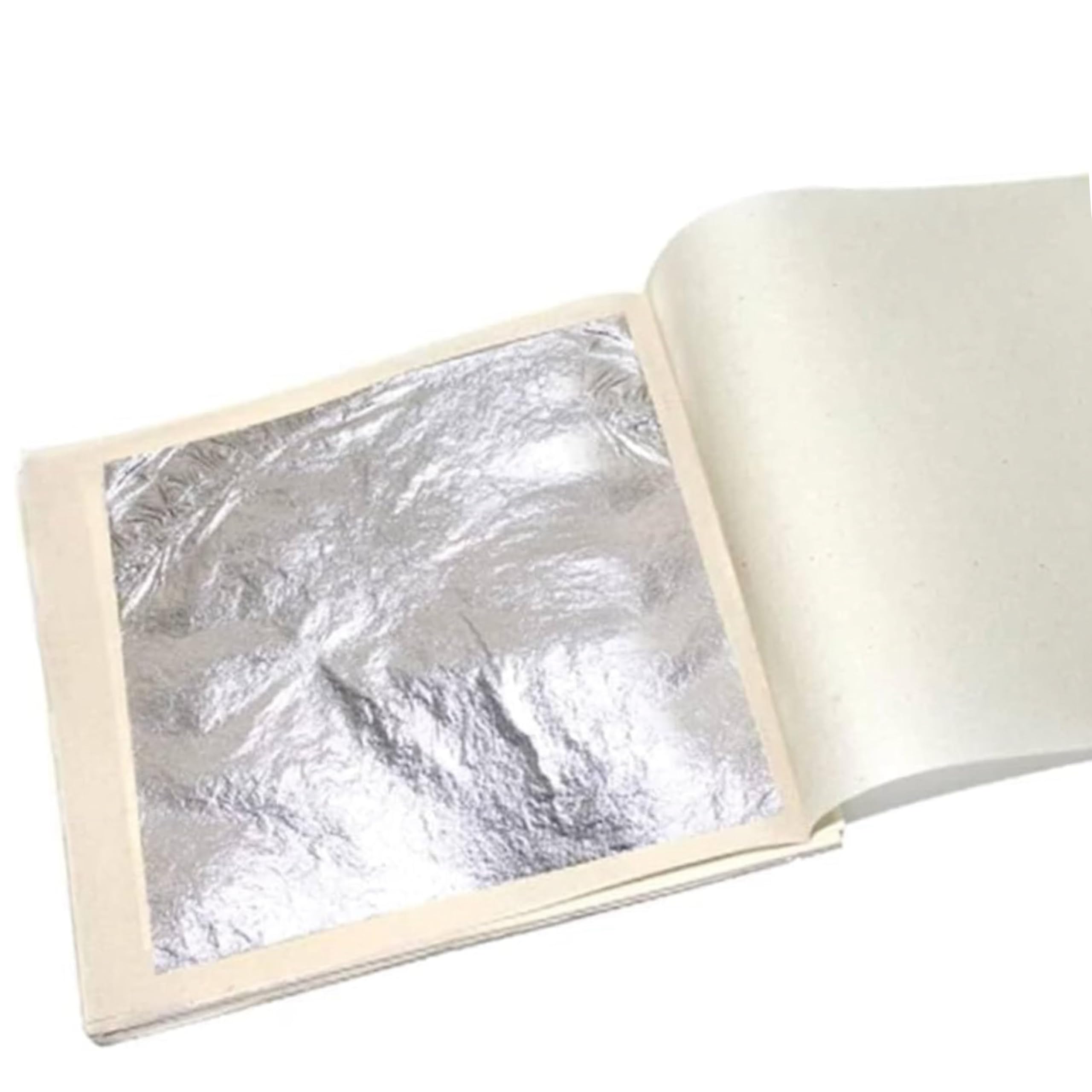 Edible Silver Leaves, 15 Sheets Size 5 Inches by 3 Inchee , Chandi ka Vark for Sweets, Cakes and Desserts Ayurveda Paan Cardamom and Supari Wrapping Jain Temple Pooja Prashad Bhog & Jain Darasar