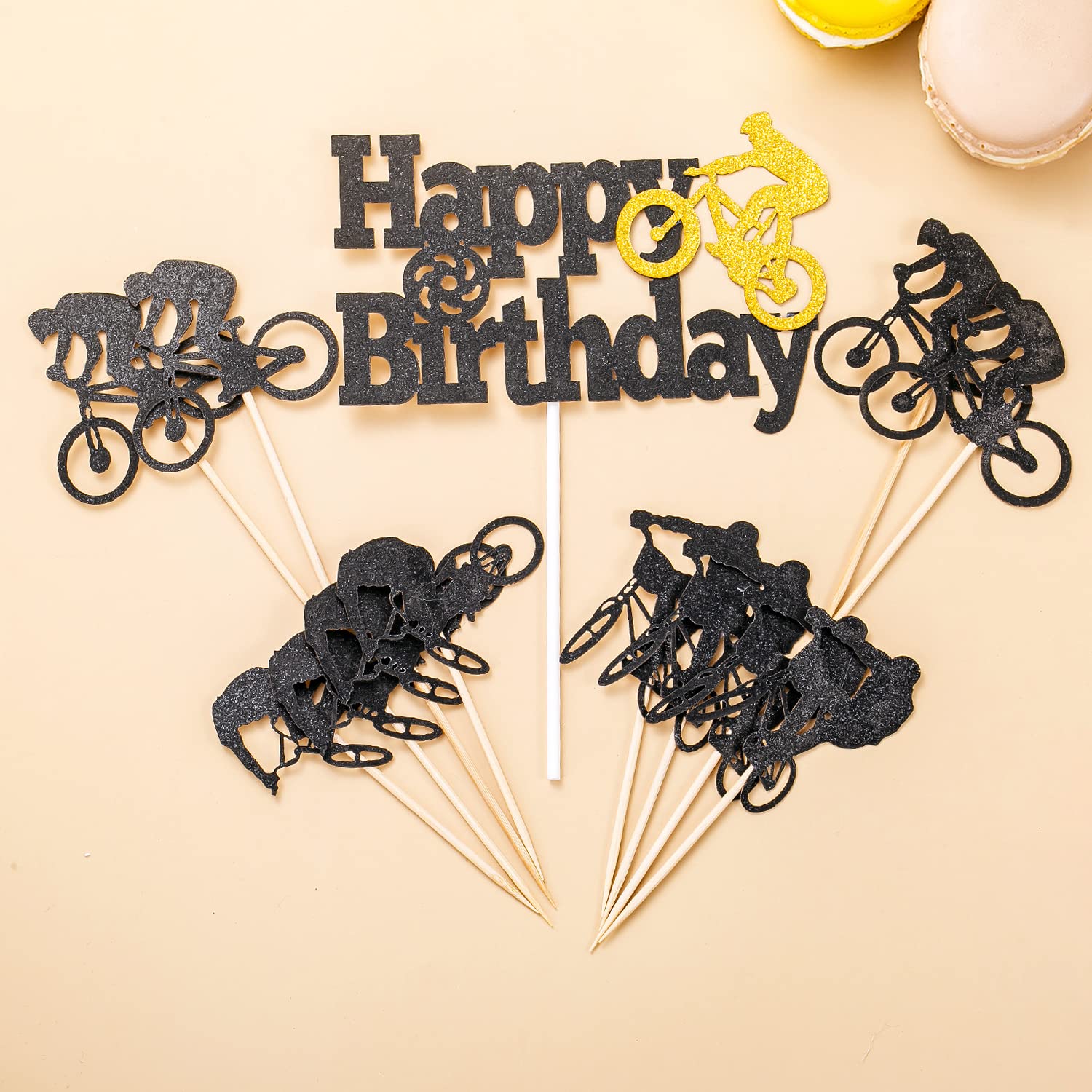 Modèle De Monocycle En Alliage – Figurine Décorative Pour Gâteau, Bureau, étagère – Cadeau Anniversaire – Finition Réaliste