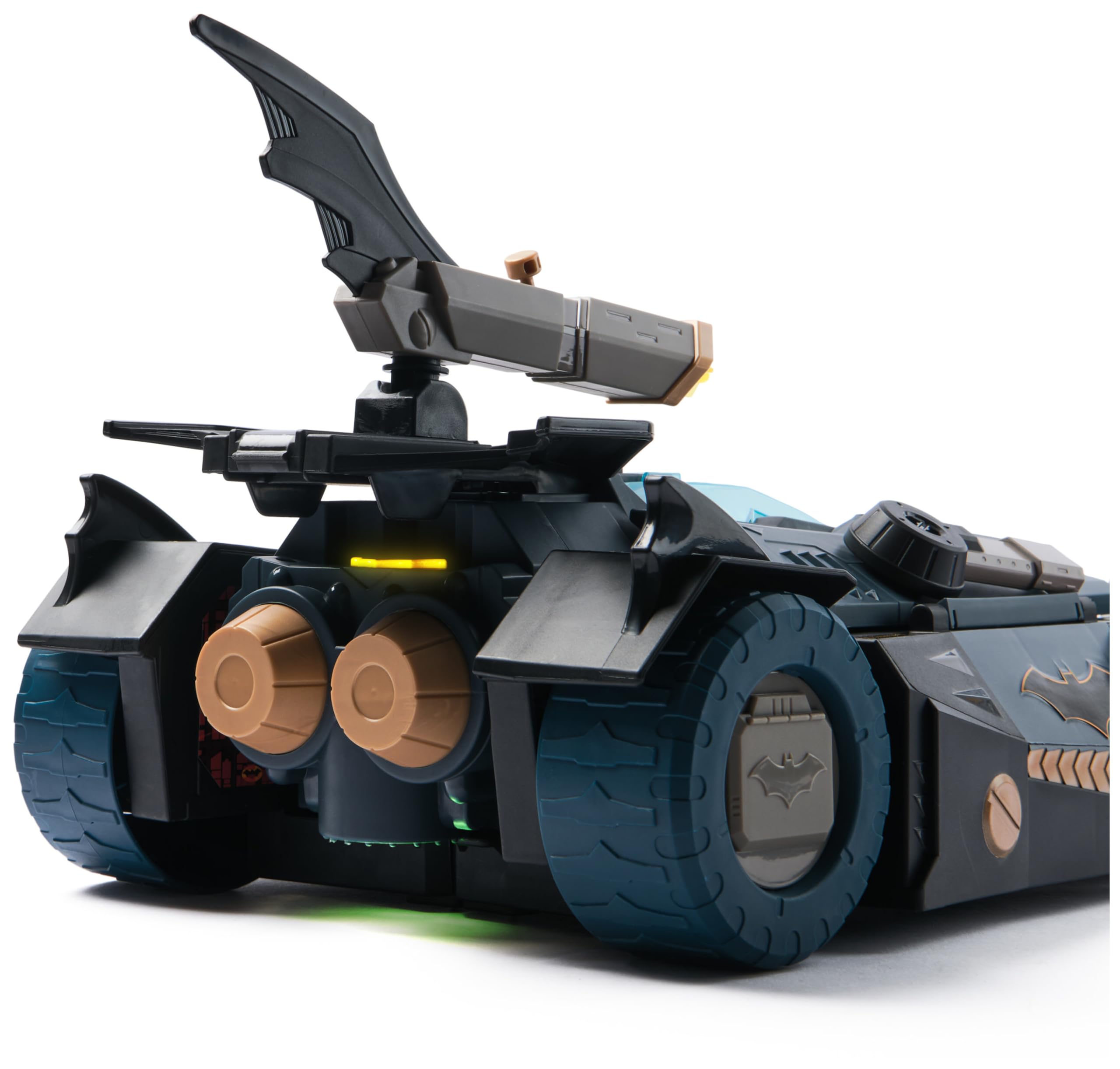 Batman, Set di Gioco Batmobile trasformabile, Set di Gioco di Batman 2 in 1 con Personaggio Batman e deltaplano, luci e Suoni, Giocattoli per Bambini e Bambine dai 4 Anni in su