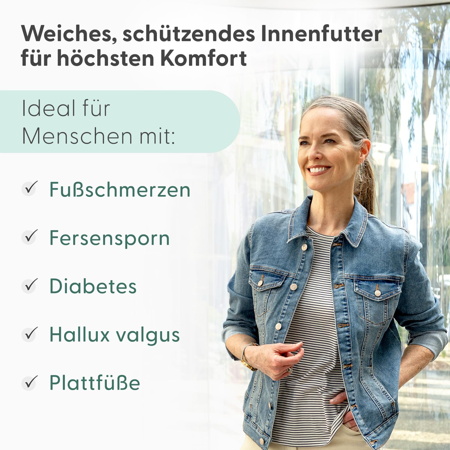 Orthofeet Iris Orthopädische Damen Stretch-Clogs