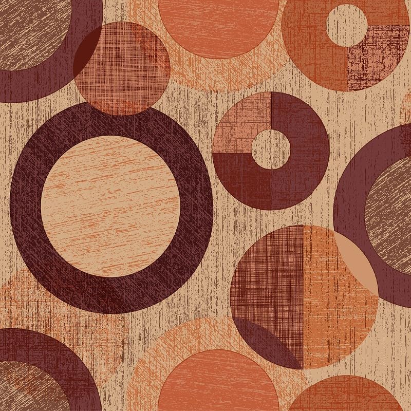 Martina Home Oilcloth Tablecloth TAMBRE Orange 180 x 140 cm, 70.9 x 55.1 inch (Rectangular) - Image 3