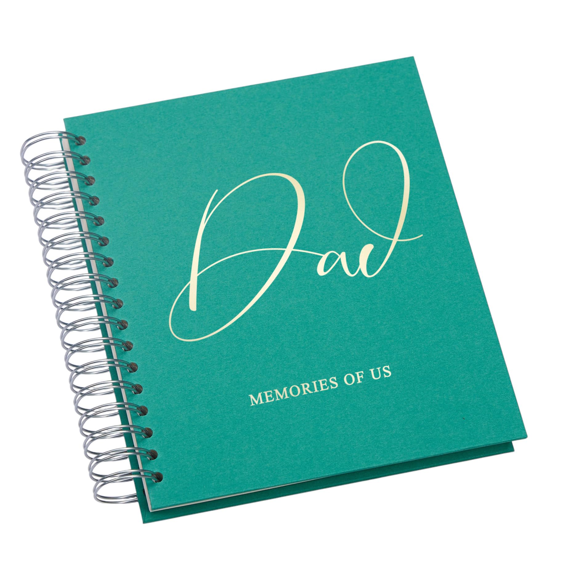Personalised Dad Photo Album, Large Size, Multiple Colors, Holds 6x4 and 5x7 Photos (Emerald Green, 4 x 6 Inch)