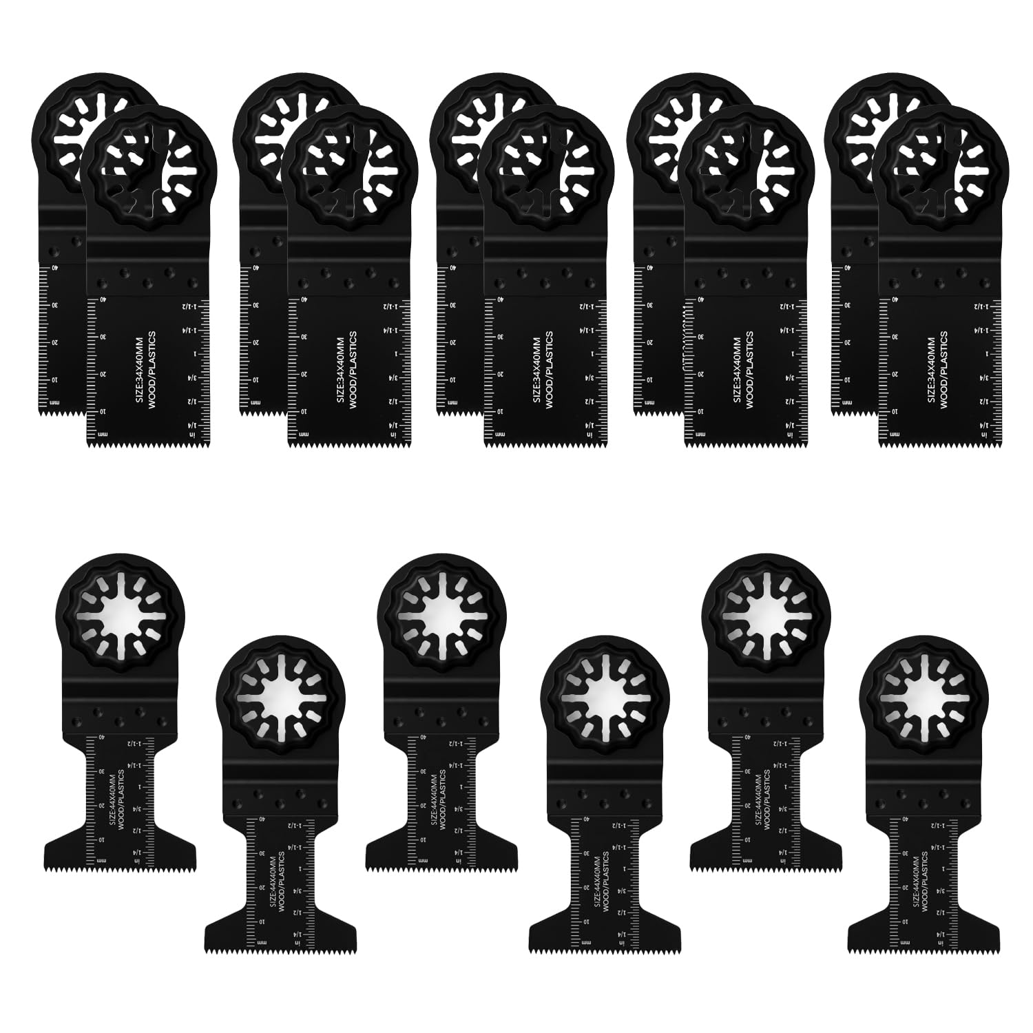 16Pcs Universal Multitool Blade Kits, Quick Release Multi Tools Blade Set for Wood Cutting, Oscillating Saw Blades & Oscillating Tool Accessories