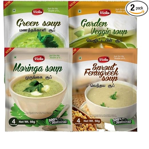 Moringa Garden Vegetable Green & Fenugreek Soup Combo /4 Varieties Each One
