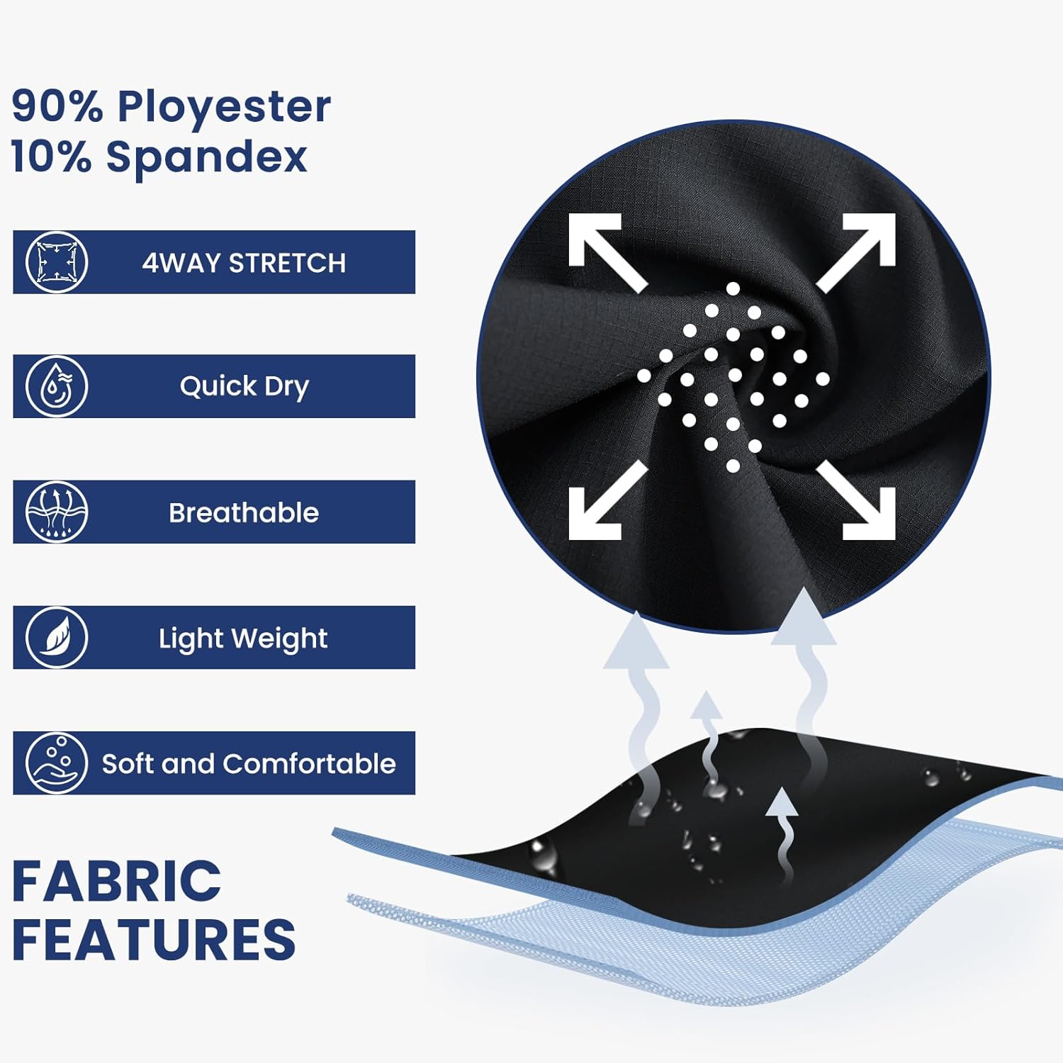 HODOSPORTS Mens Swimsuit Trunks 9" Quick Dry Swim Shorts with Compression Liner and Pockets - Image 6