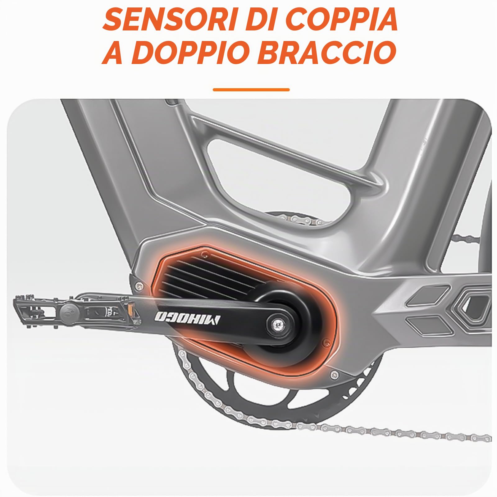 mihogo AIR Bici Elettrica, Carbon E-Bike, Con Doppia Batteria 48V (9.6 * 2) Ah, 85 Nm, Autonomia 206 km, Navigazione Bluetooth, Fat Bike Ideale per Città e Trekking – Uomo e Donna
